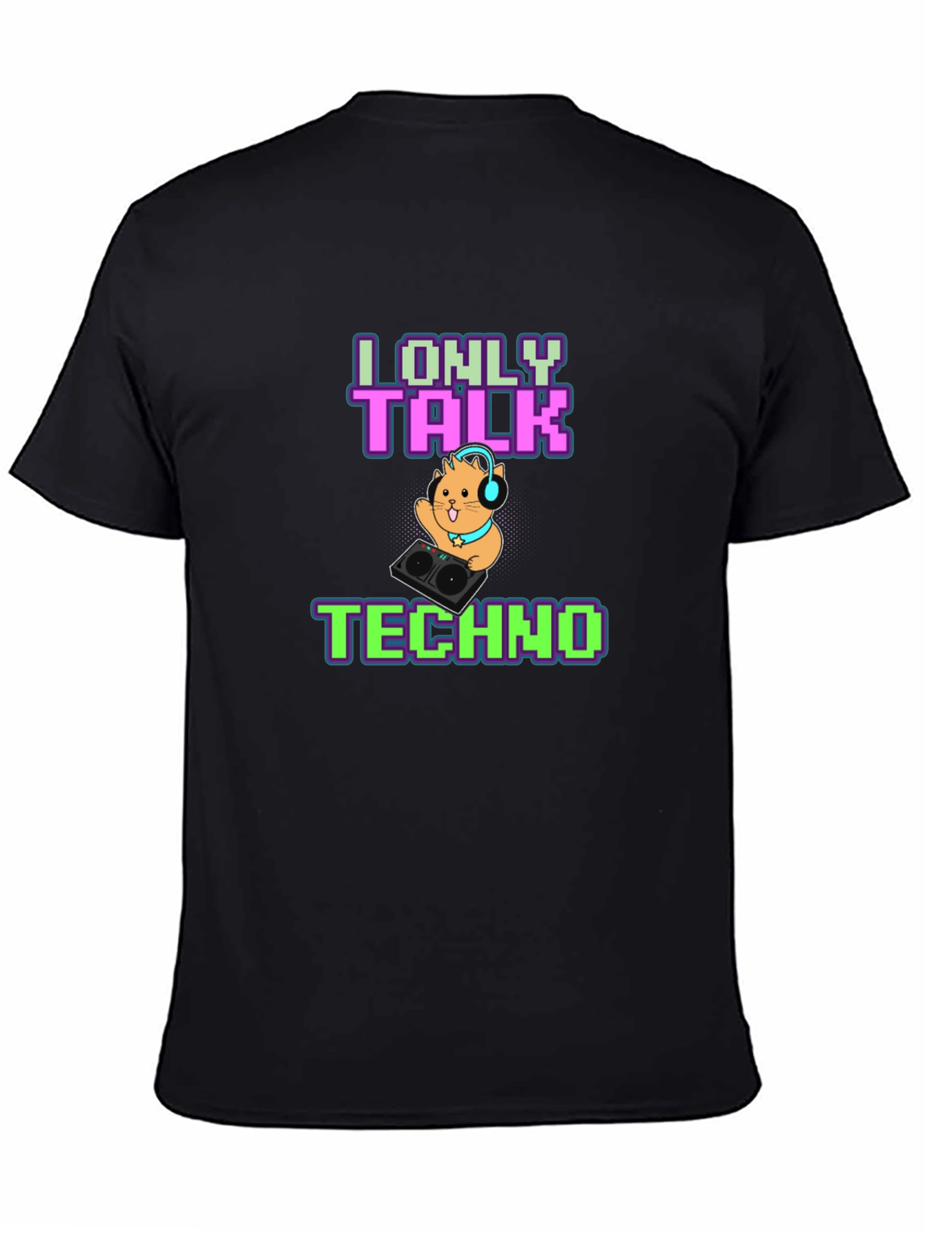 I Only Talk Techno T-Shirt - DJ Hamster