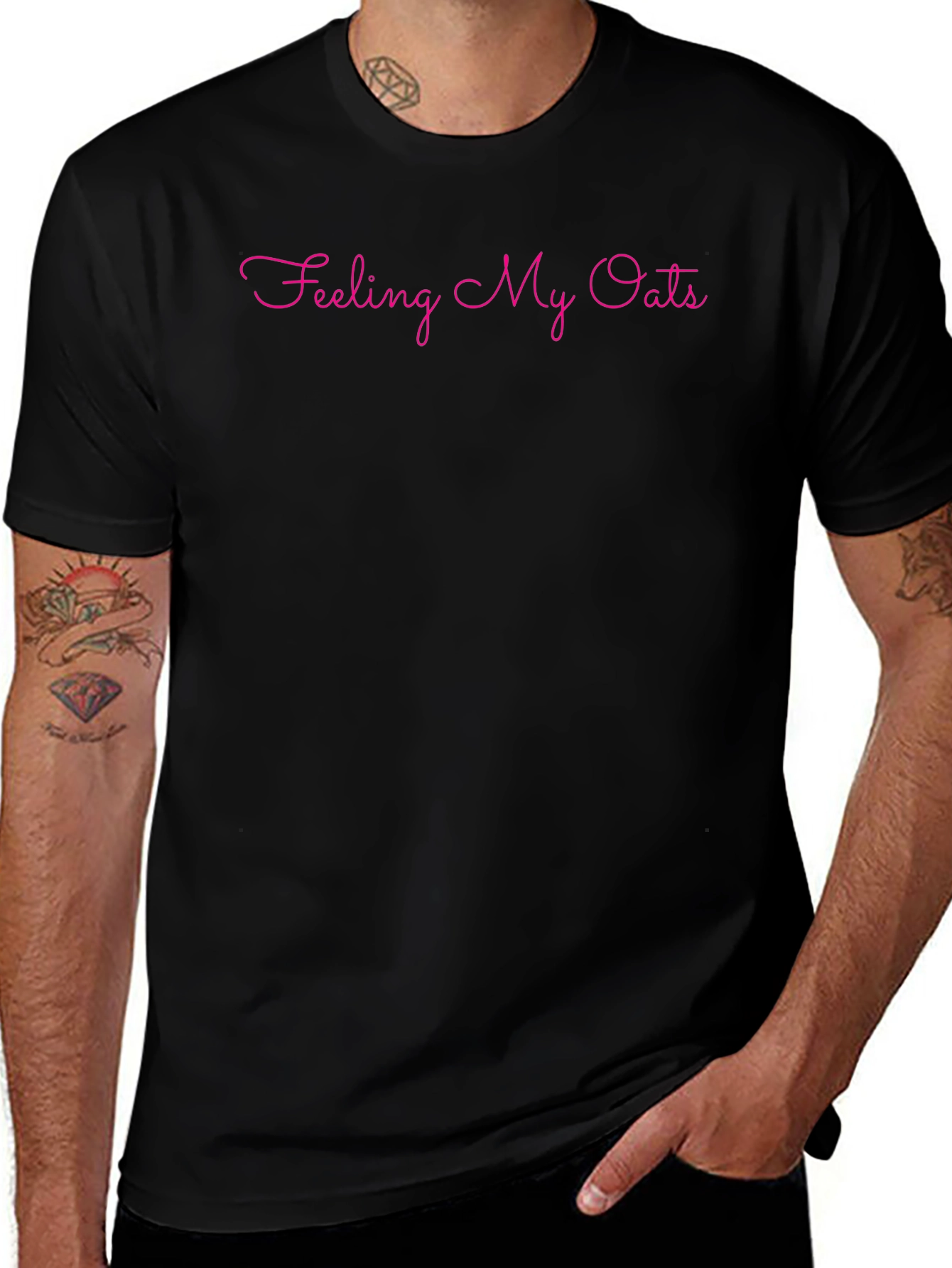 Feeling My Oats Graphic Tee - Black