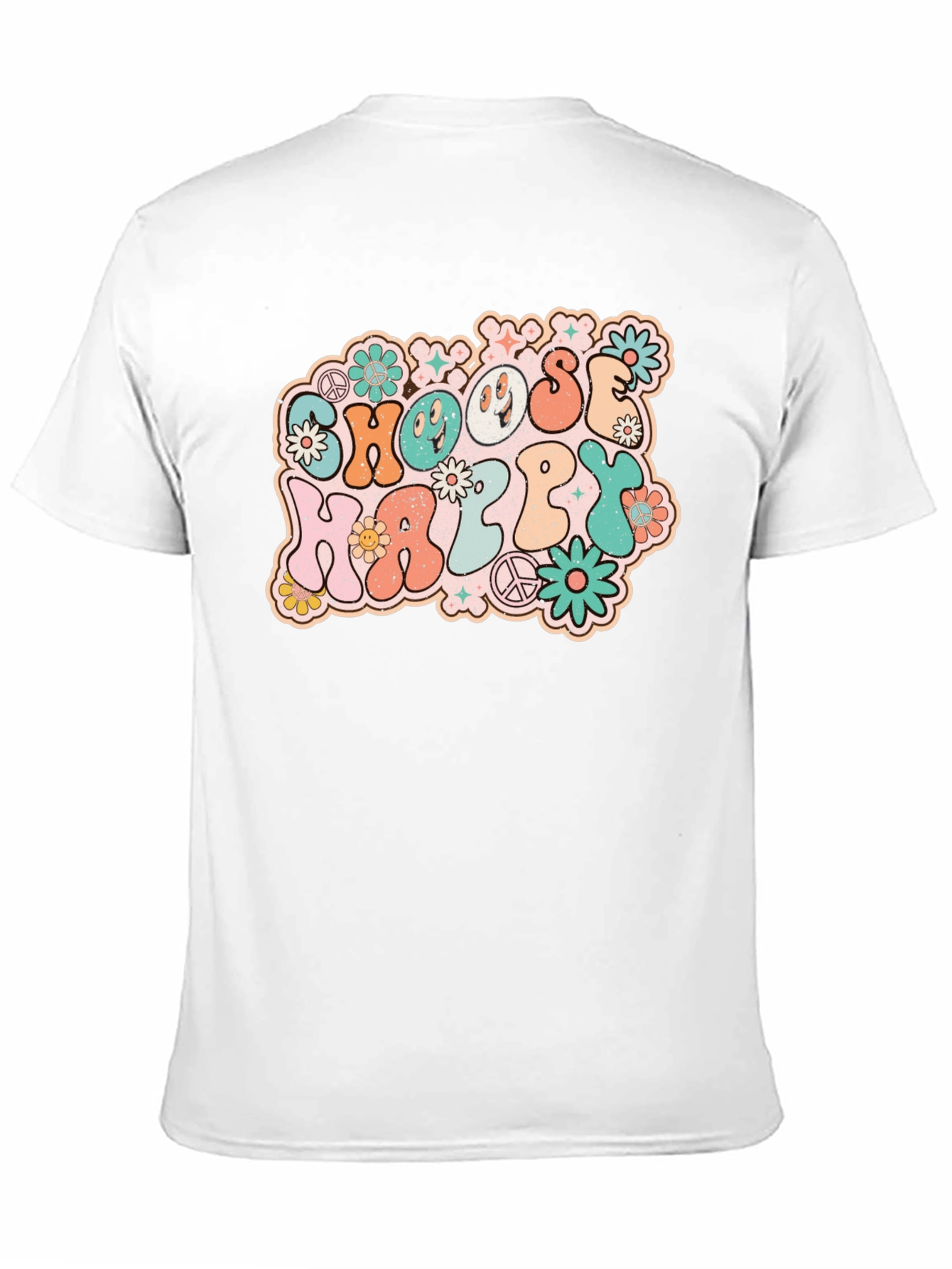 Choose Happy Retro Graphic Tee