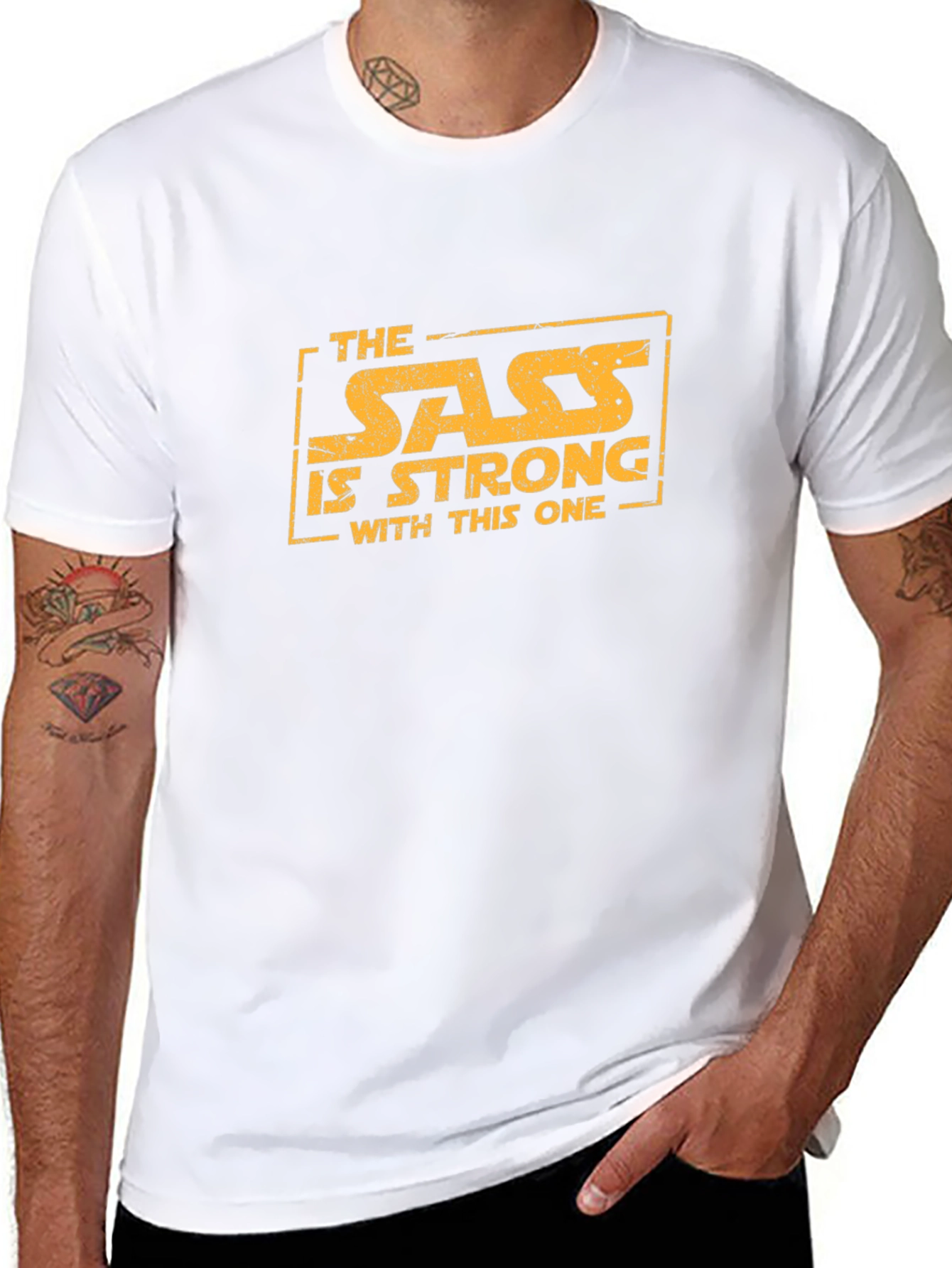 Sass Is Strong Black T-Shirt