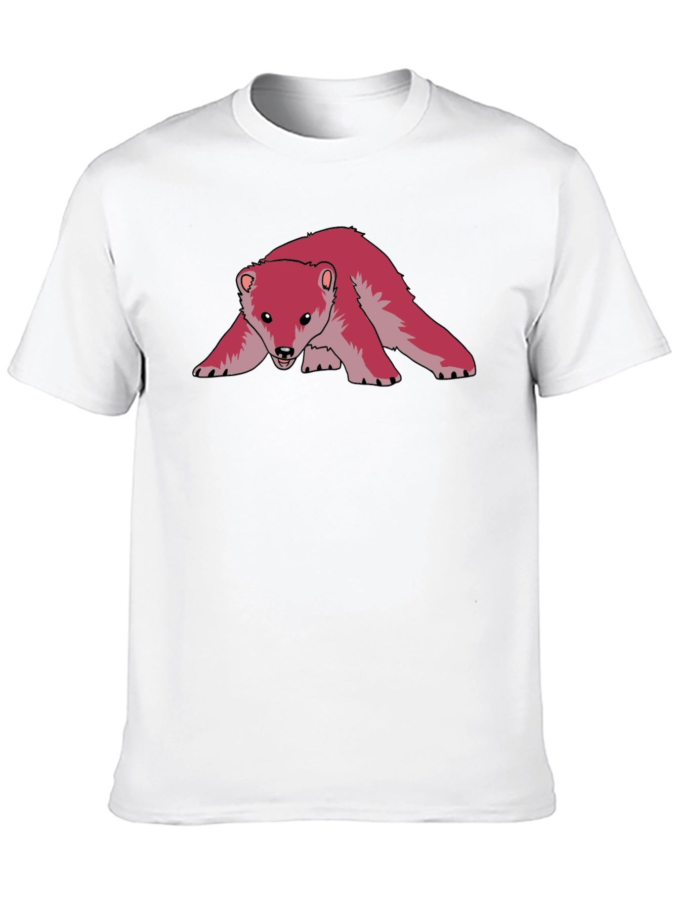 Cool Pink Bear Graphic Tee