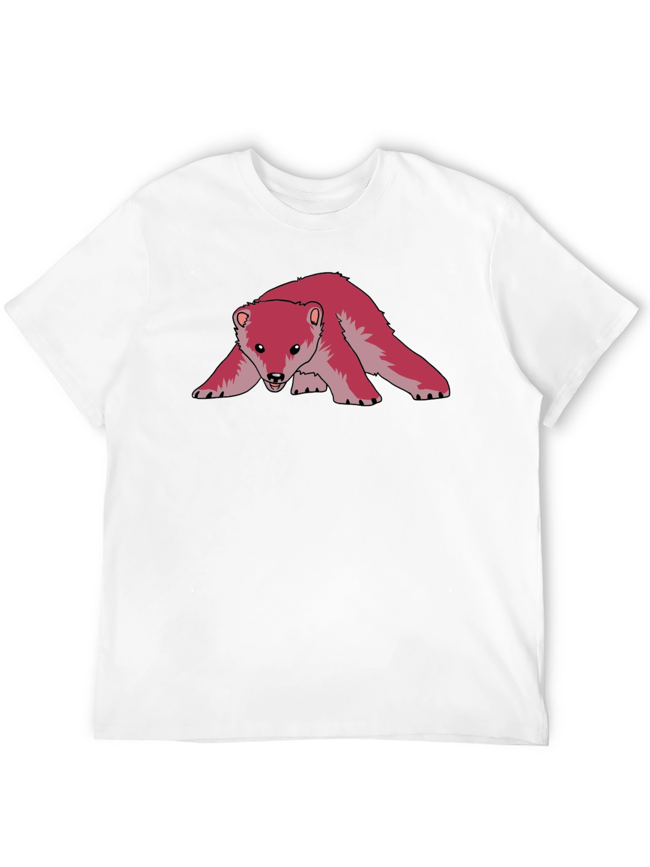 Cool Pink Bear Graphic Tee