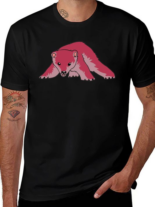 Cool Pink Bear Graphic Tee