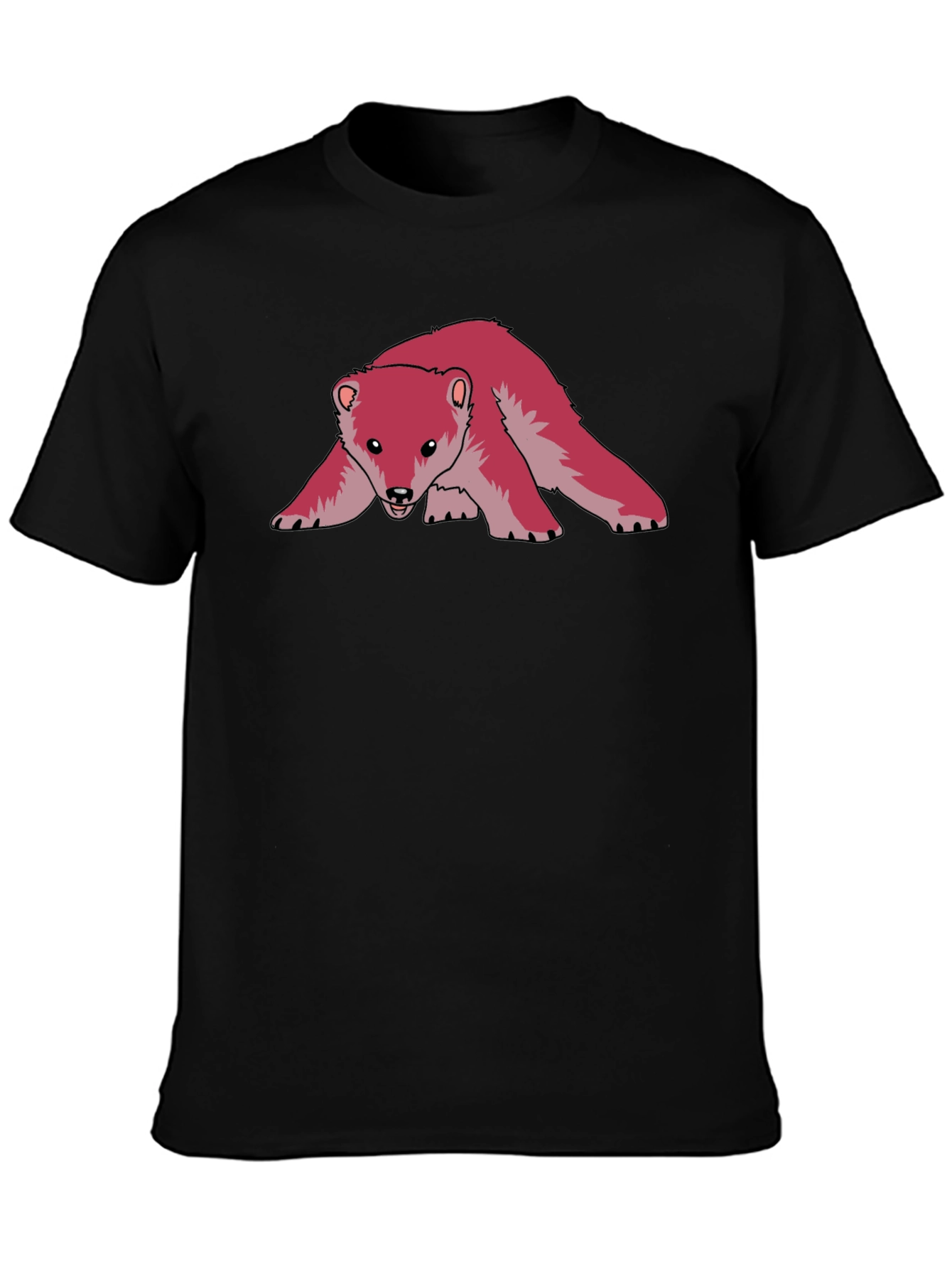 Cool Pink Bear Graphic Tee