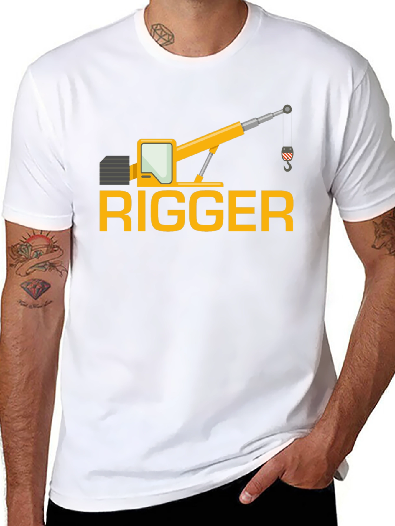 Rigger Crane Operator Graphic T-Shirt - Heavy Duty