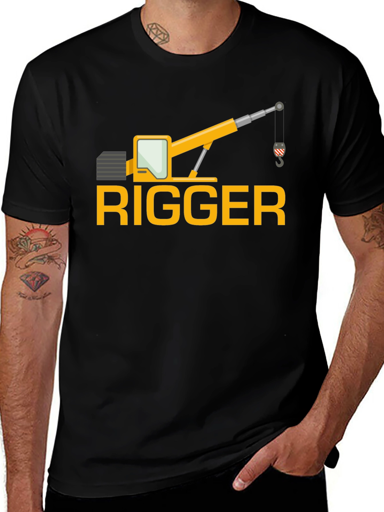 Rigger Crane Operator Graphic T-Shirt - Heavy Duty