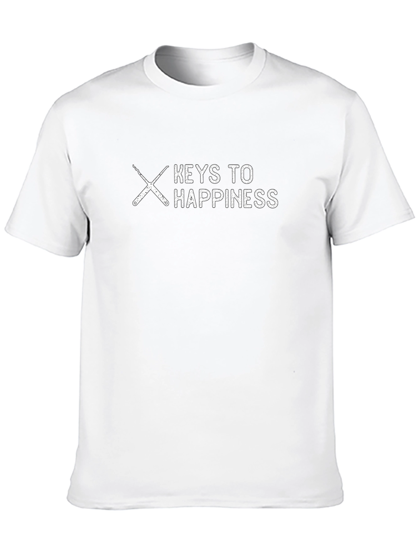 Keys to Happiness Black Graphic Tee