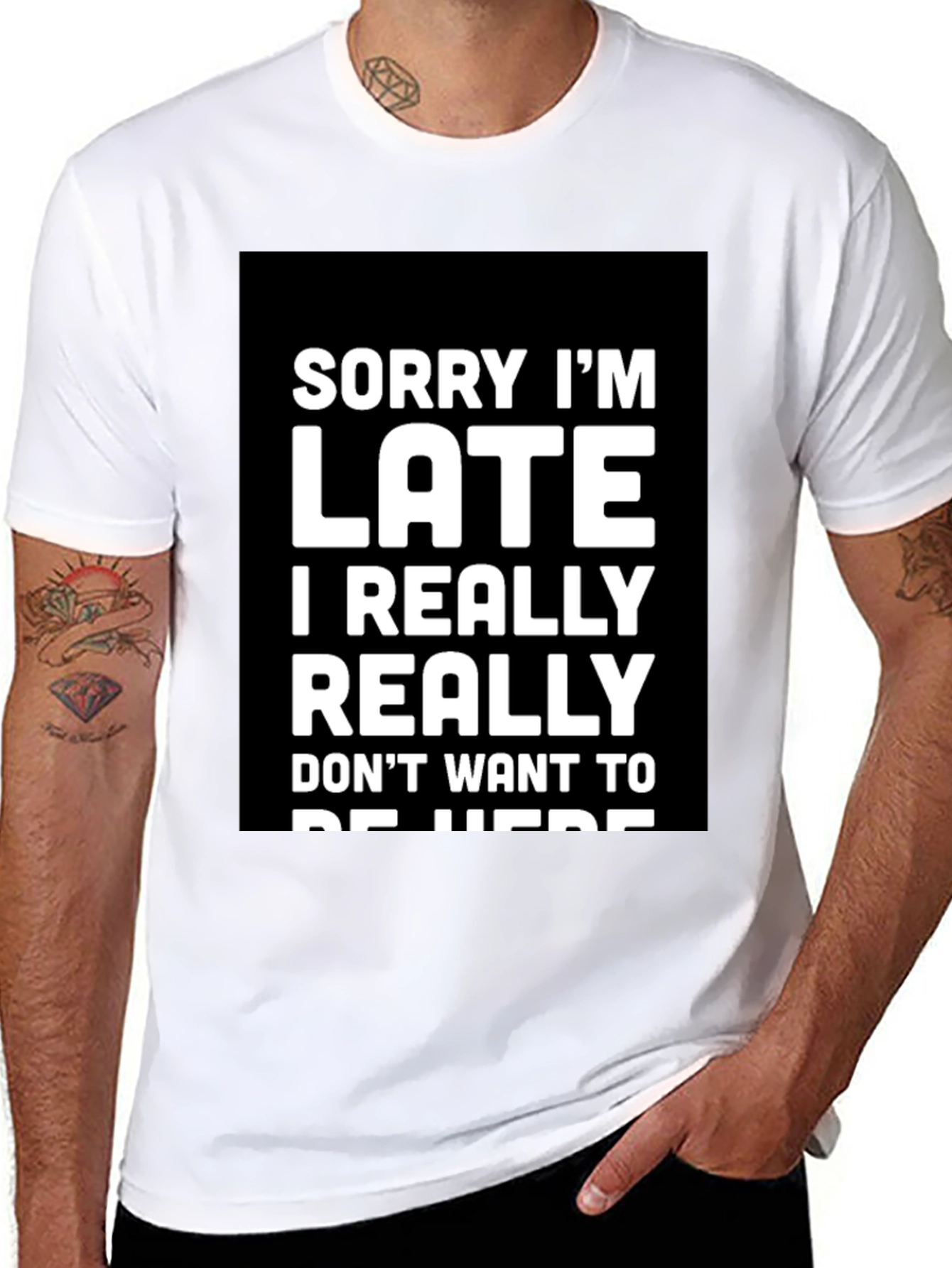 Sorry Im Late Graphic Tee