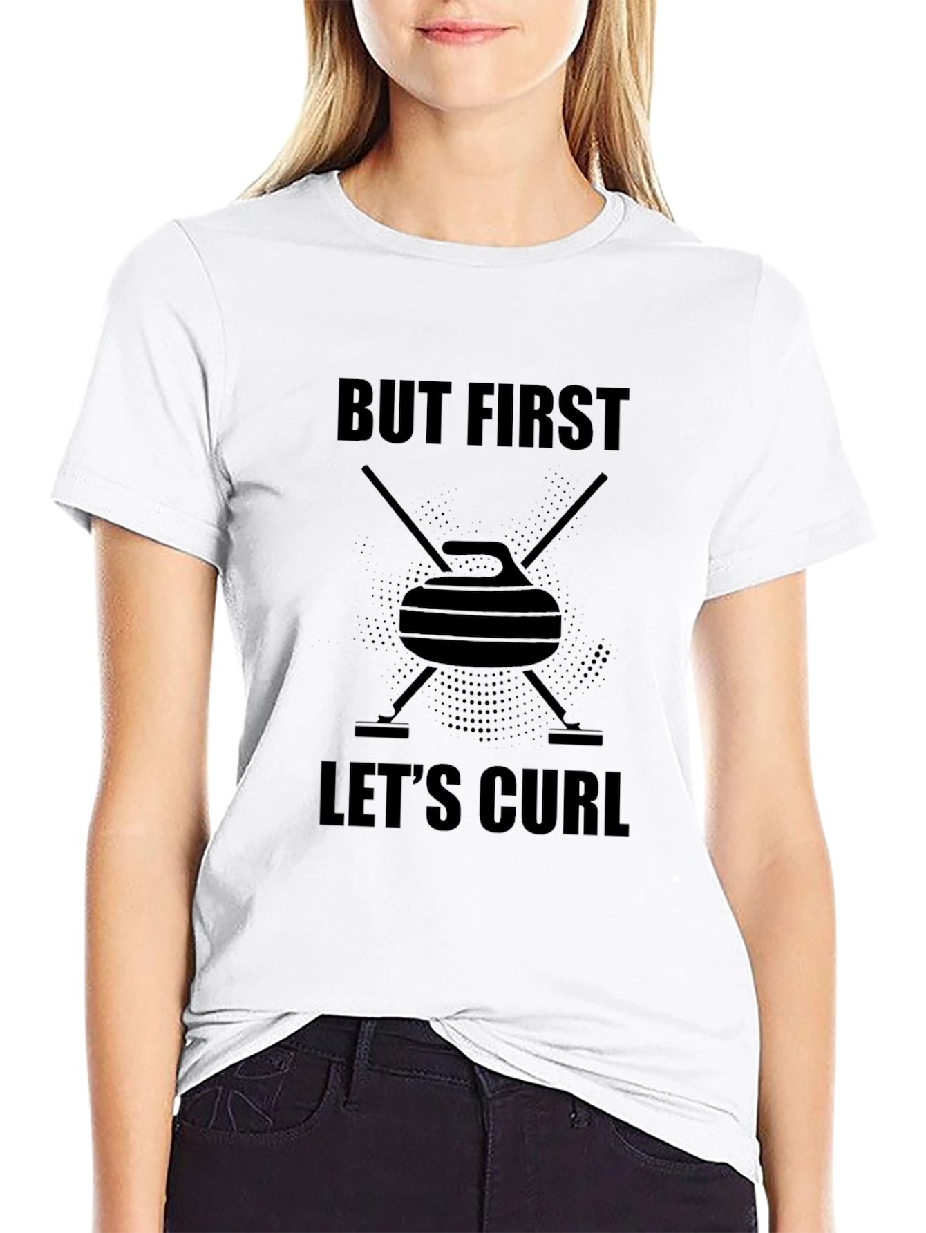 But First Lets Curl T-Shirt | Curling Tee