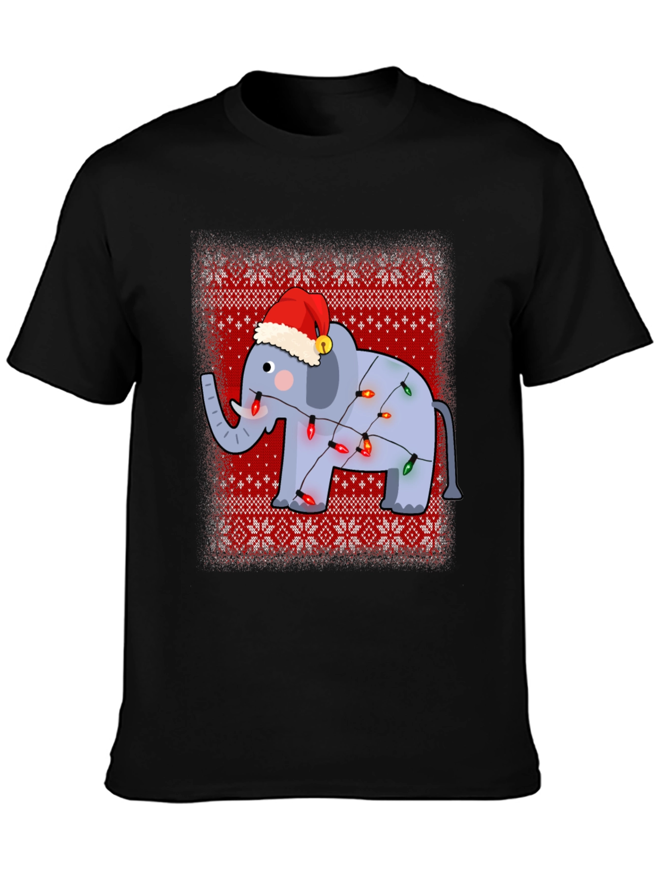 Festive Elephant Christmas T-Shirt