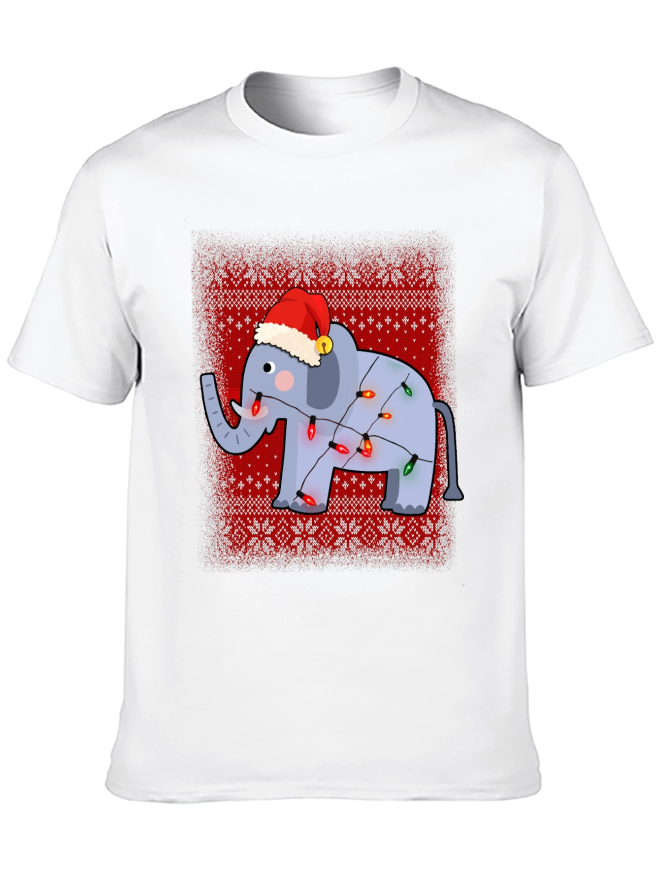 Festive Elephant Christmas T-Shirt