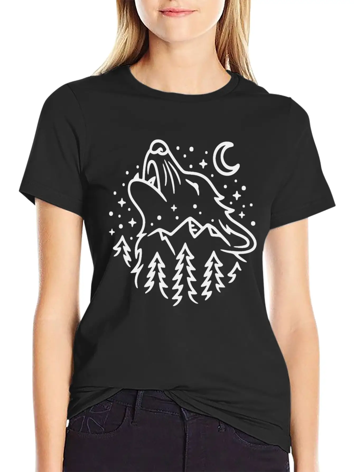 Wolf Dog Wolf Head Wolves - Wolf Unisex Casual T-Shirt – Clean Design For Daily Comfort