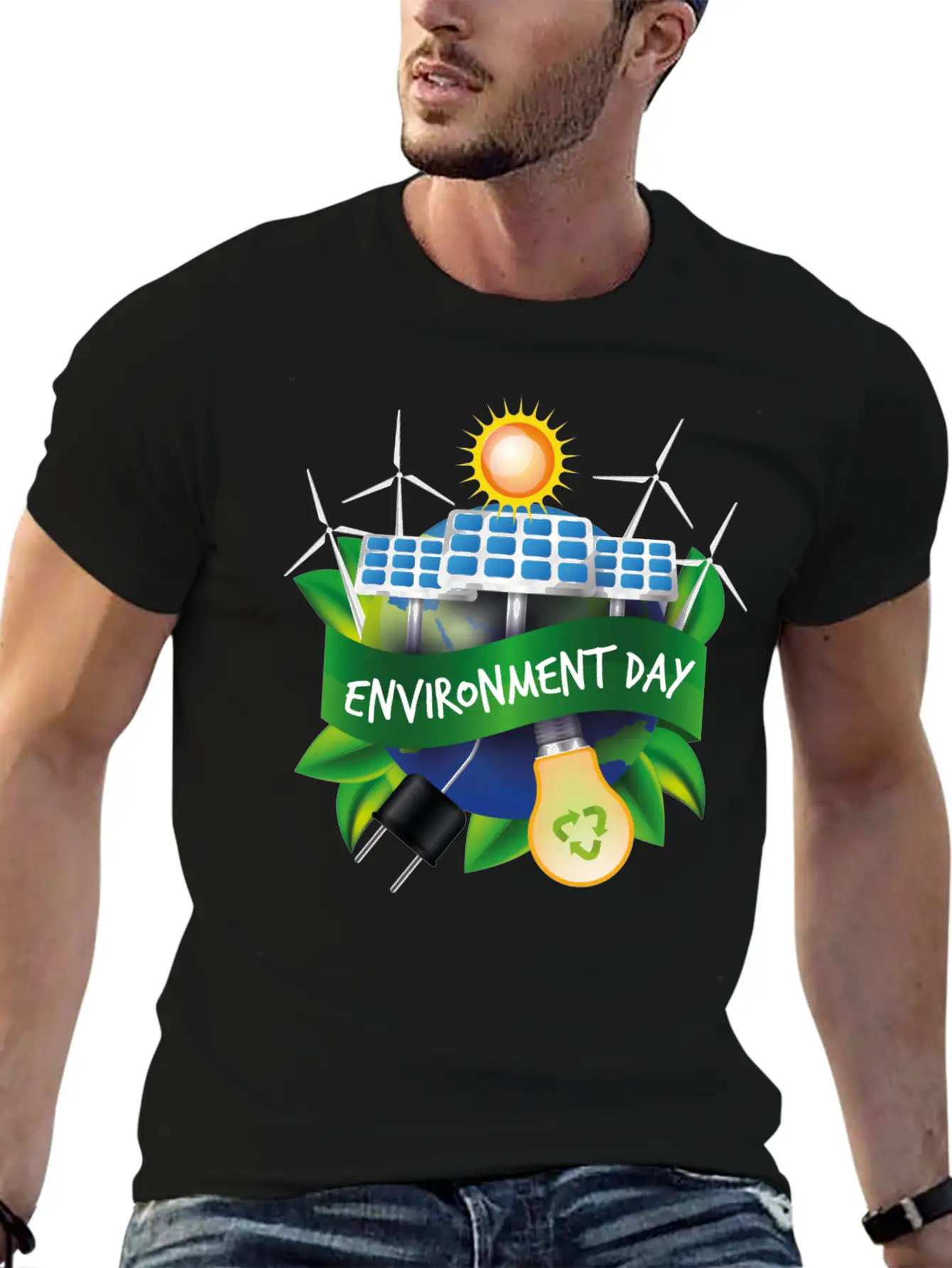 World Environment Day Working Together To Protect Unisex Casual T-Shirt – Clean Design For Daily Comfort