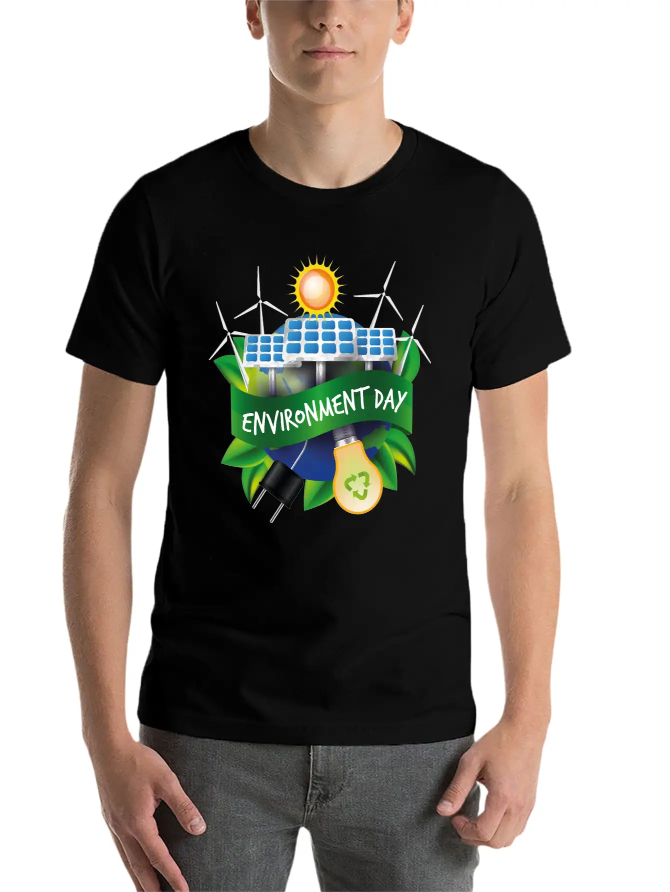 World Environment Day Working Together To Protect Unisex Casual T-Shirt – Clean Design For Daily Comfort