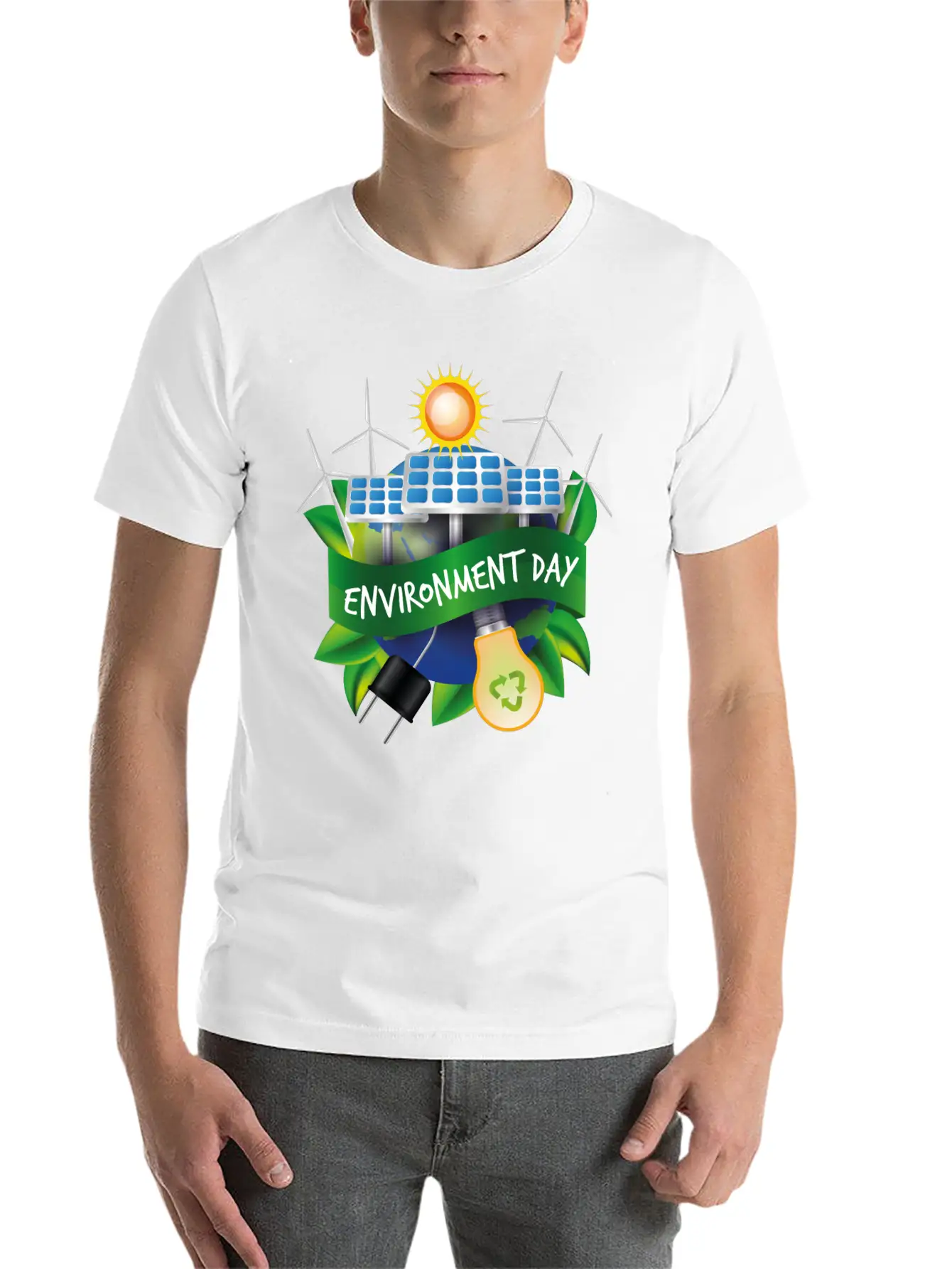 World Environment Day Working Together To Protect Unisex Casual T-Shirt – Clean Design For Daily Comfort