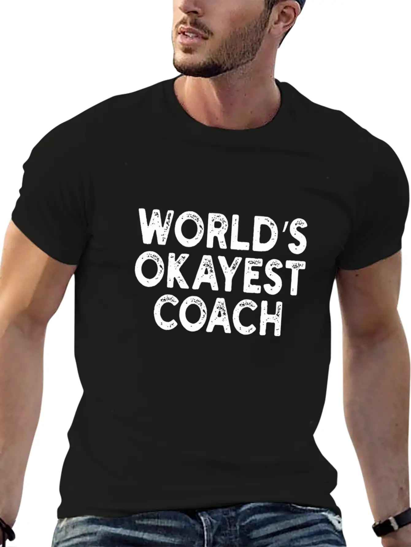 World's Okayest Coach Coach Unisex Casual T-Shirt – Clean Design For Daily Comfort
