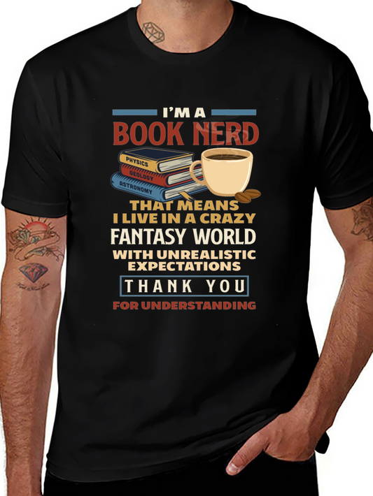 Book Nerd T-Shirt - Crazy Fantasy World