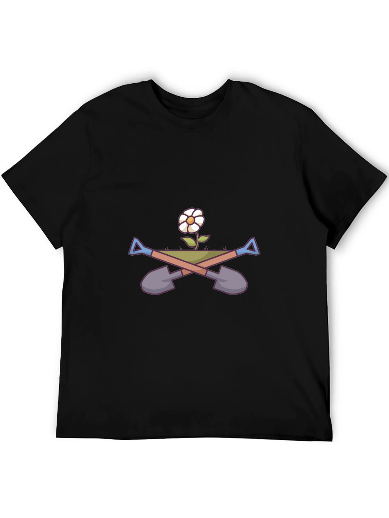 Gardener T-Shirt - Flower & Shovel Graphic Tee