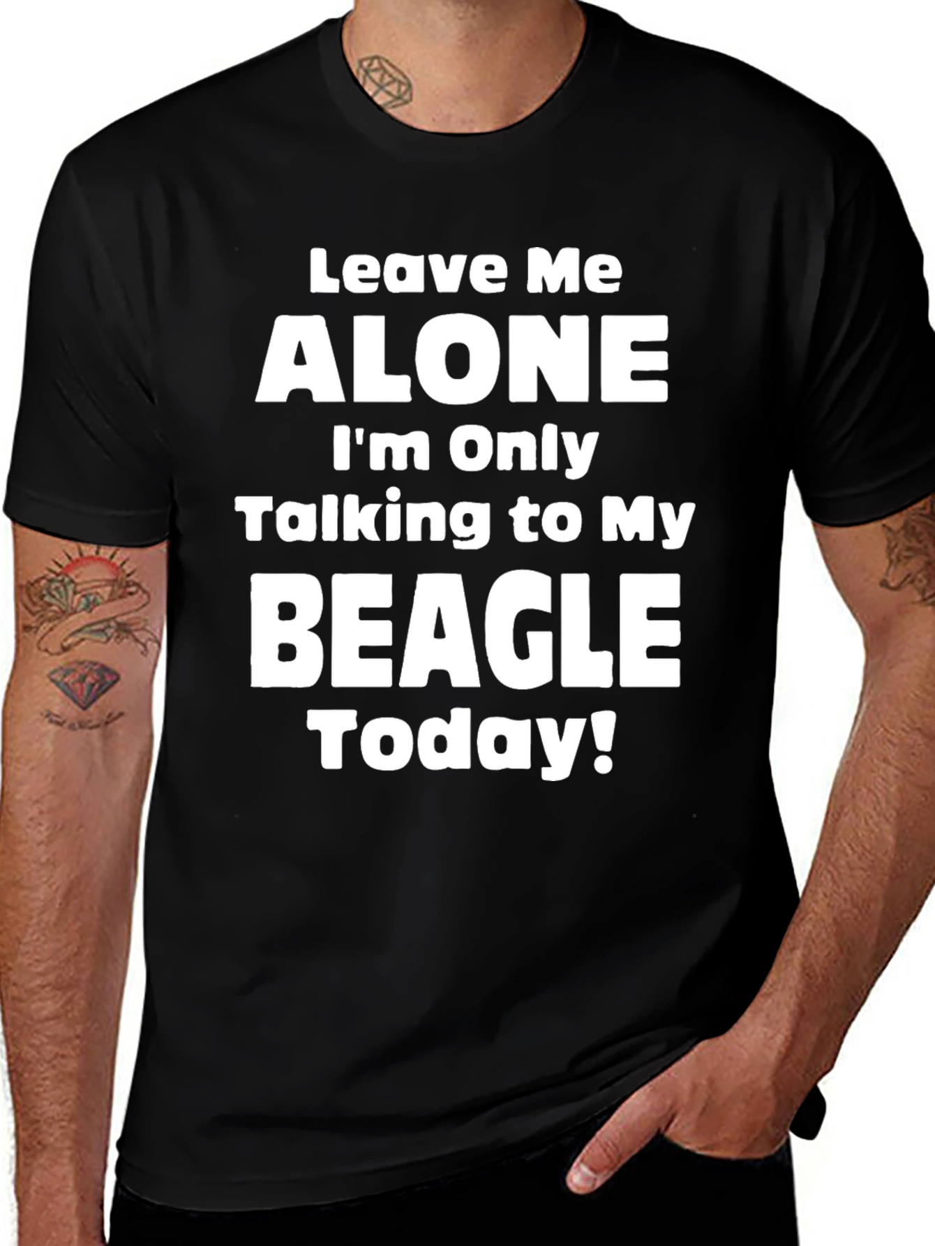 Funny Dog Lover T-Shirt - Leave Me Alone Beagle!