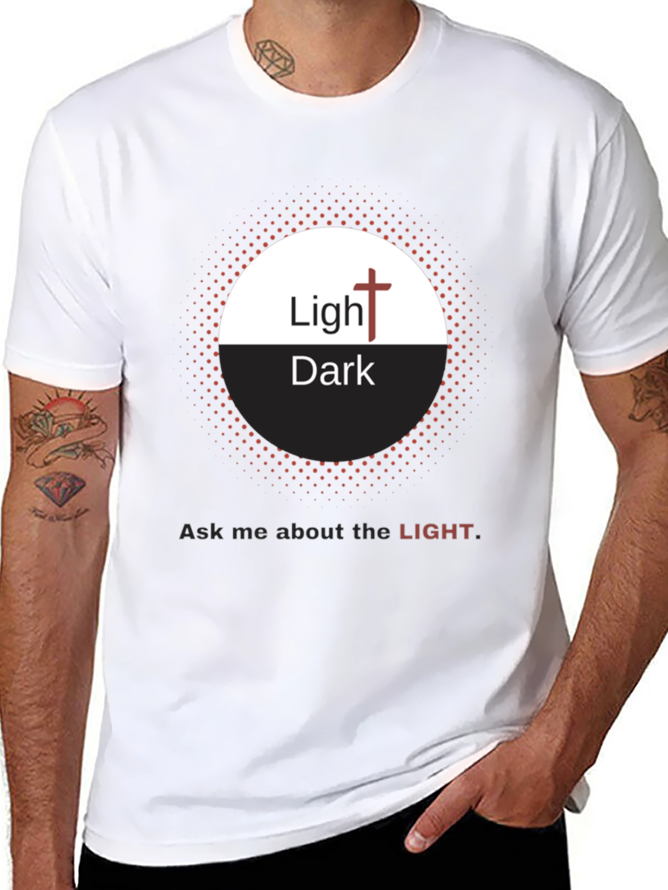 Light and Dark Christian T-Shirt