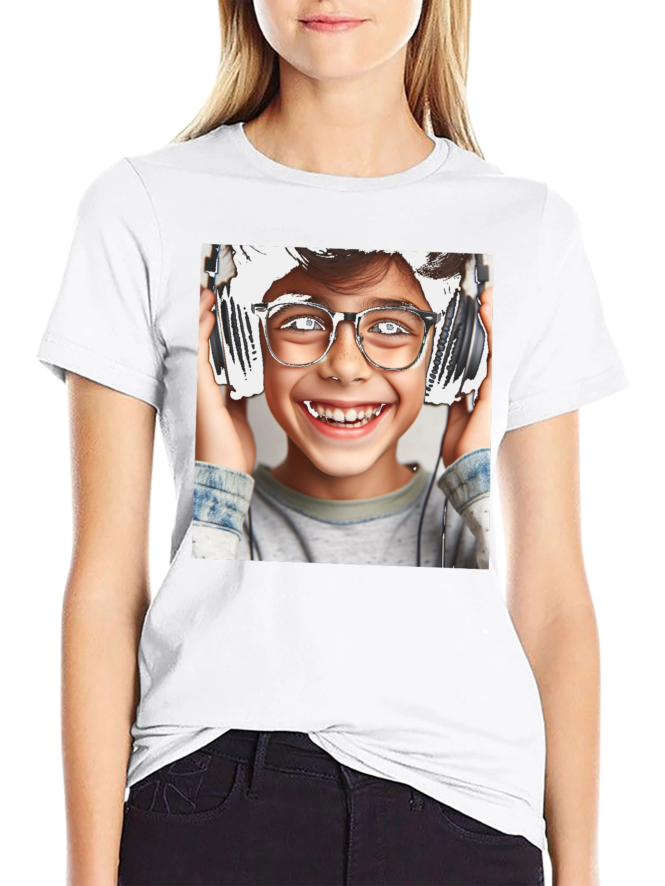 Cool Kid Graphic Tee - Black Cotton Comfort