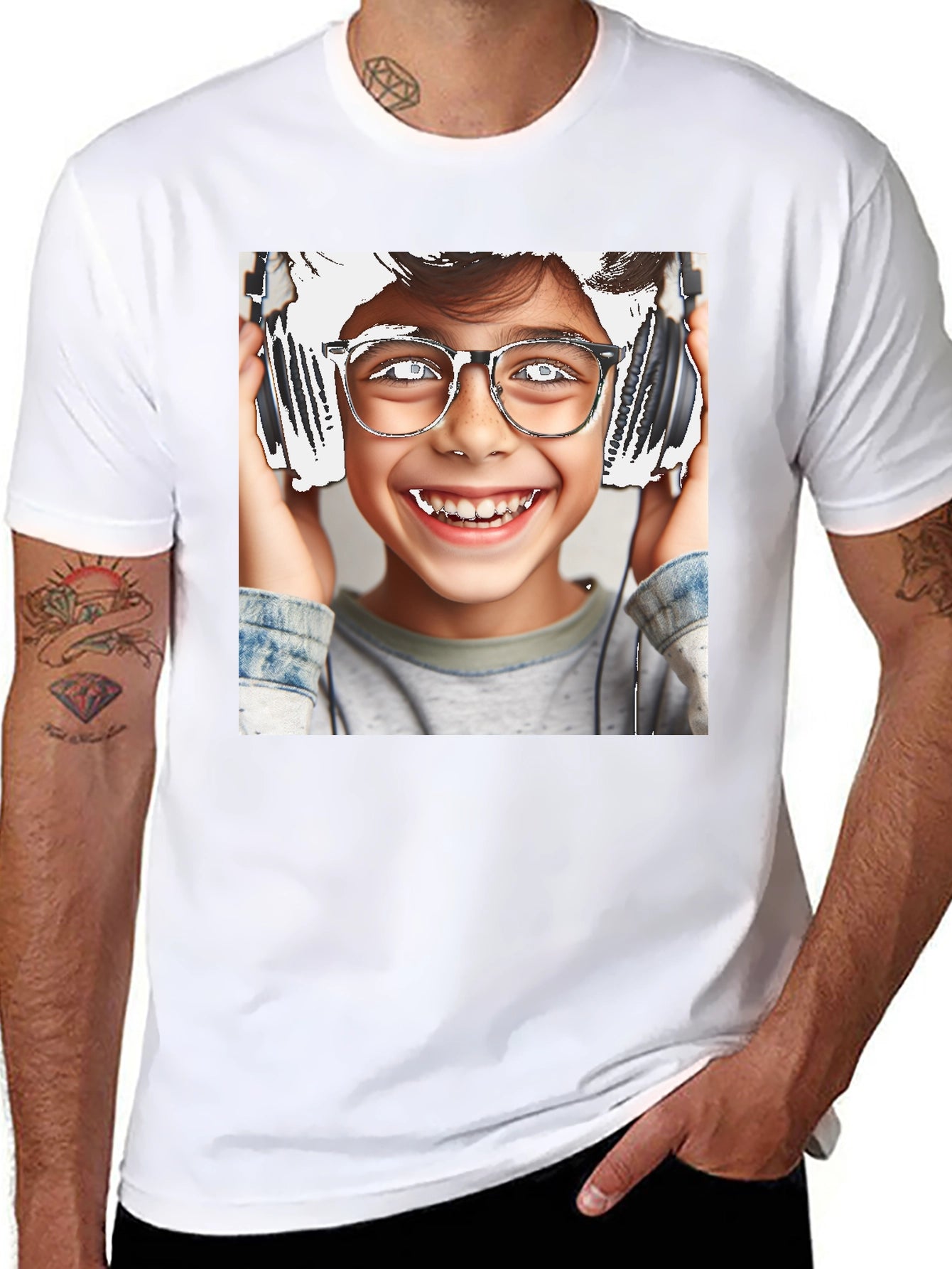 Cool Kid Graphic Tee - Black Cotton Comfort
