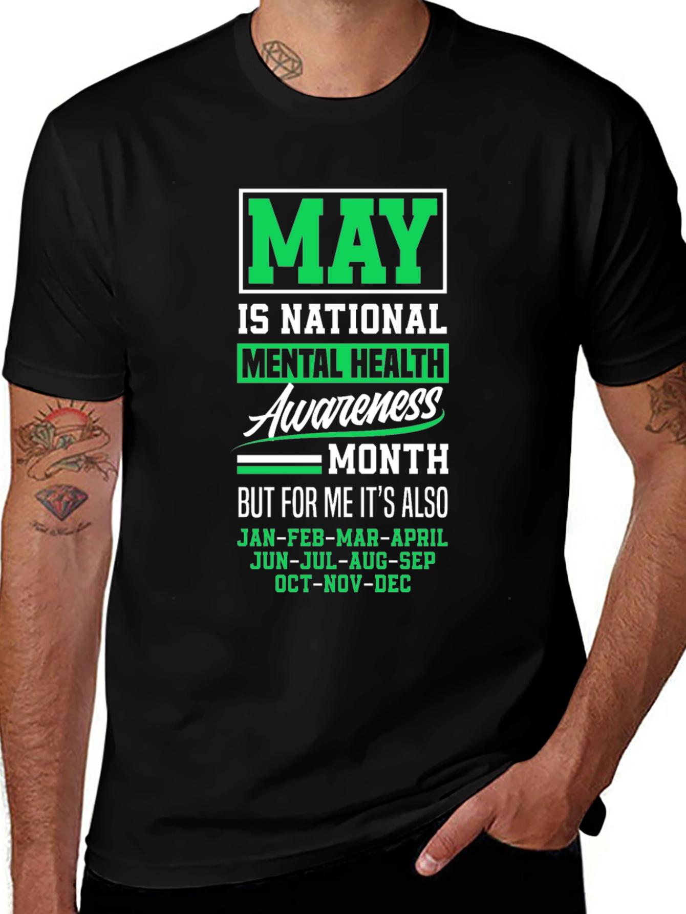 Mental Health Awareness T-Shirt - May is Every Month