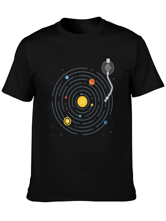 Cosmic Turntable T-Shirt - Black