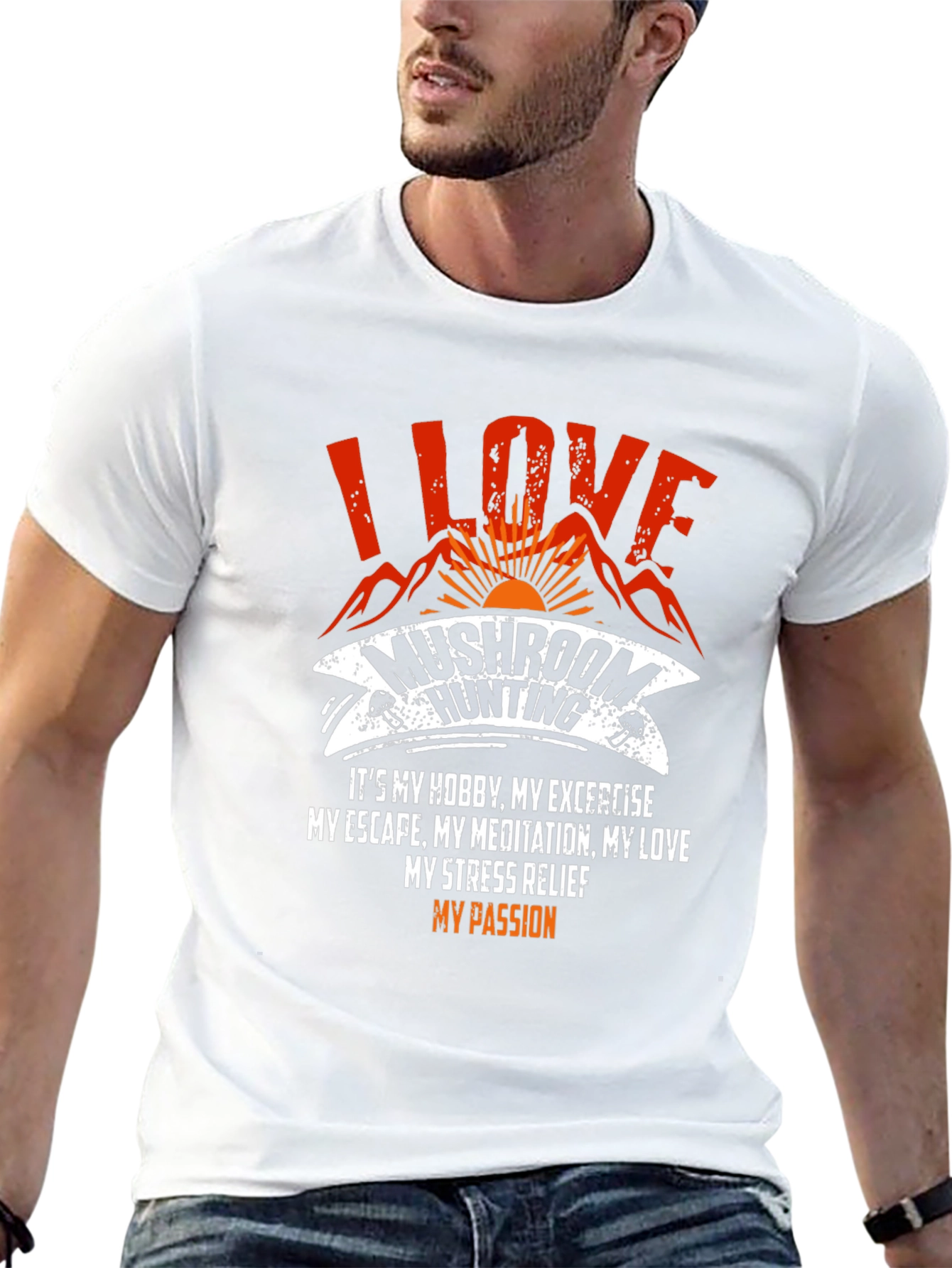 Mushroom Hunting T-Shirt - I Love Mushroom Hunting Tee