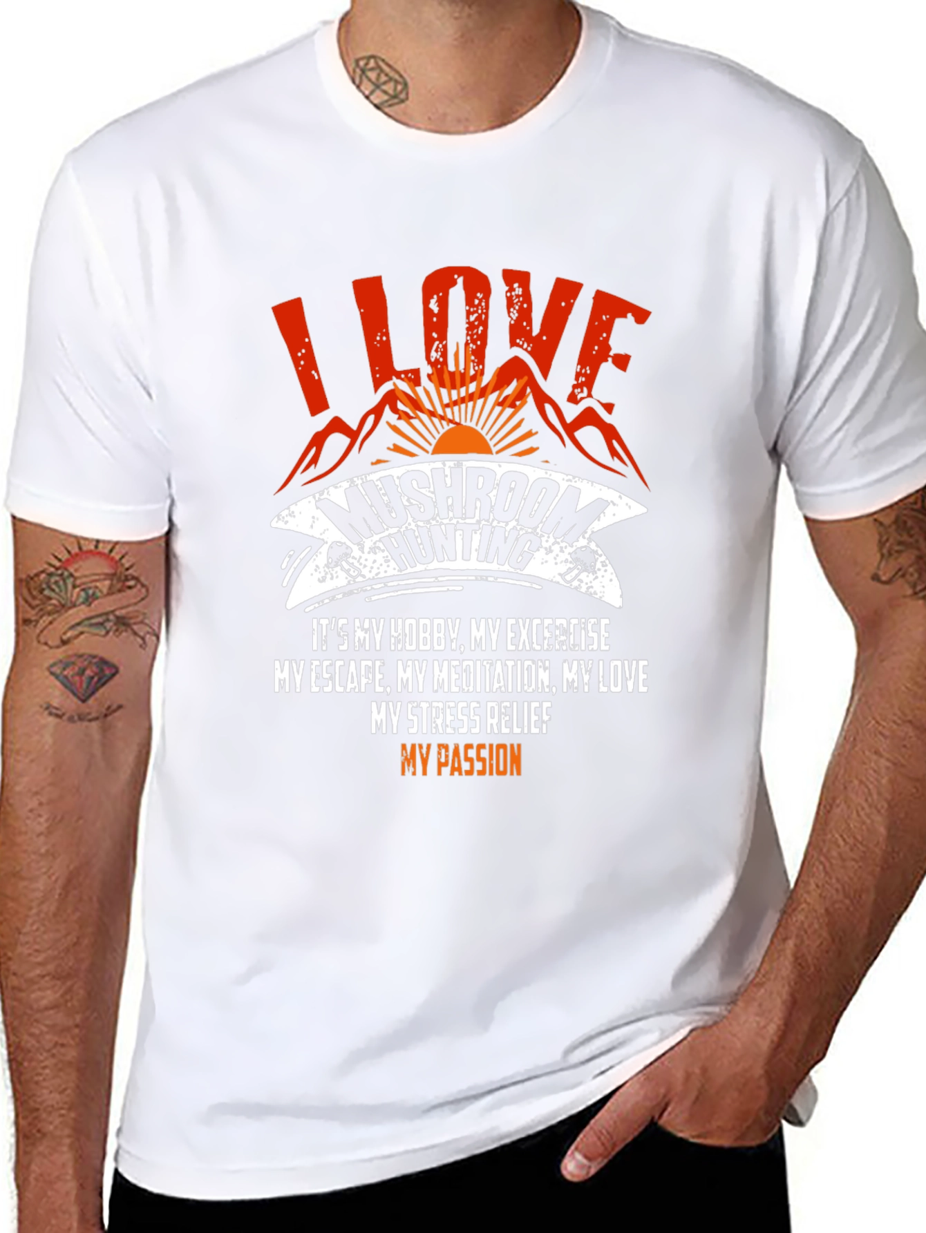 Mushroom Hunting T-Shirt - I Love Mushroom Hunting Tee