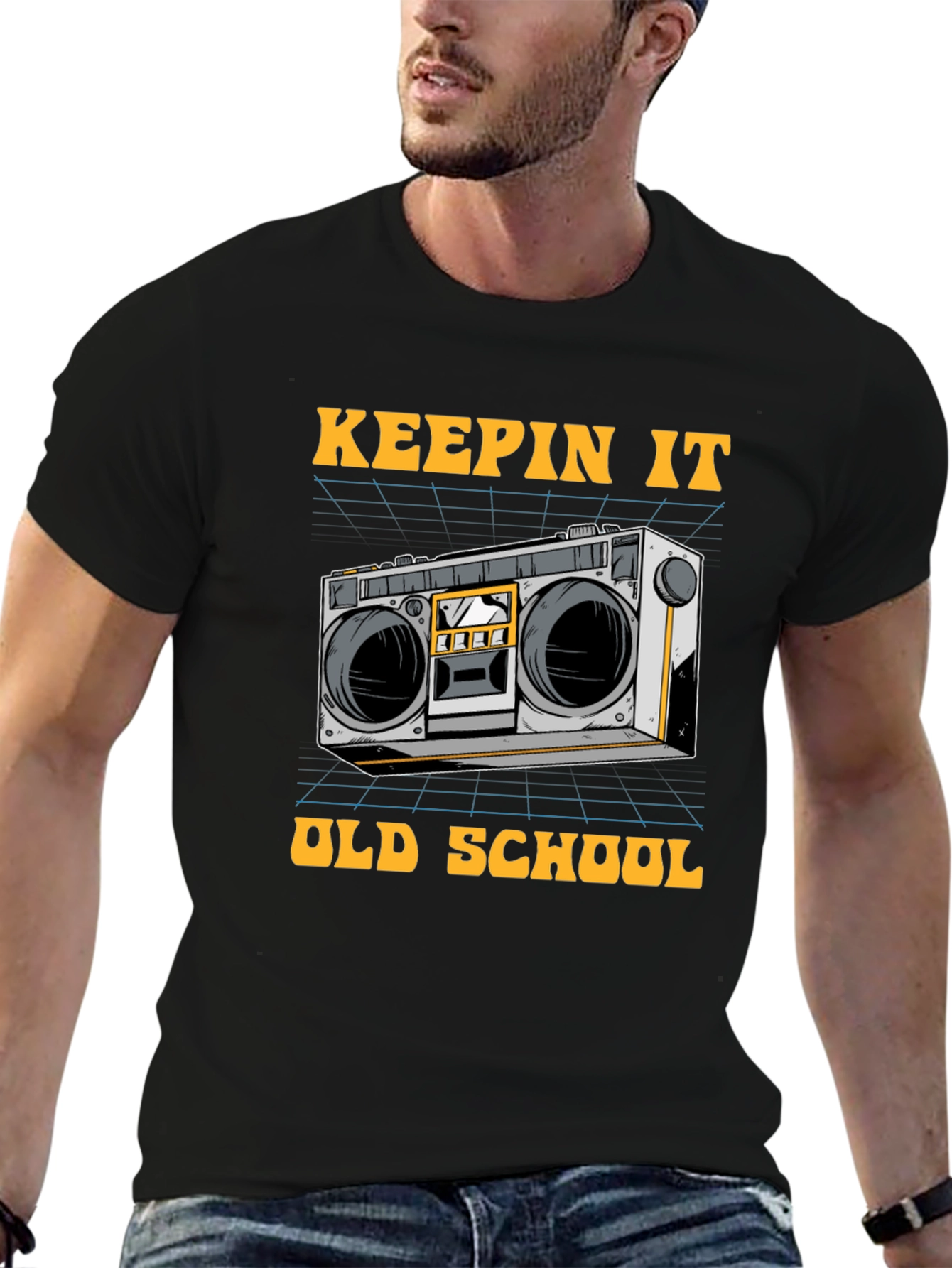 Keepin It Old School Boombox T-Shirt