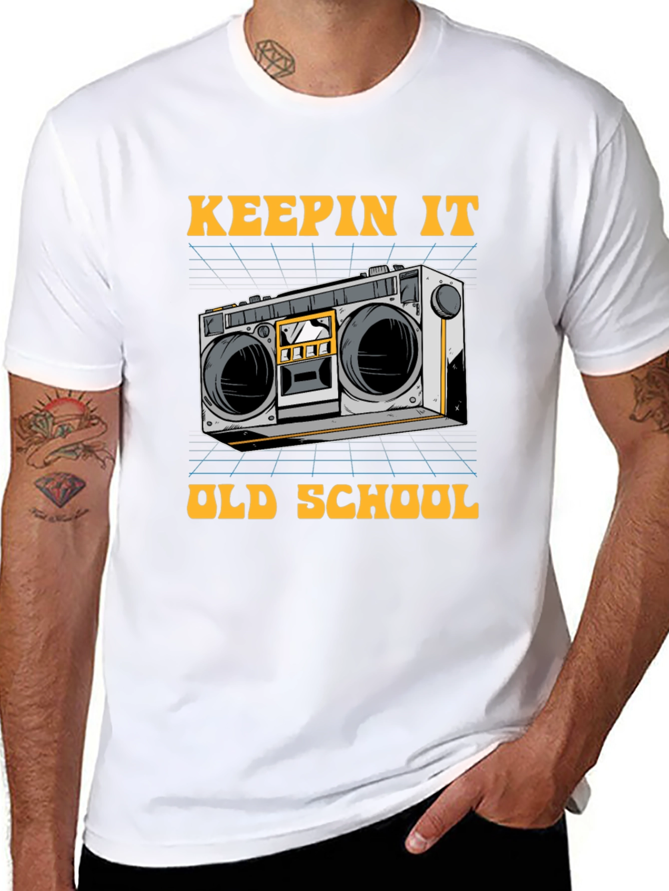 Keepin It Old School Boombox T-Shirt