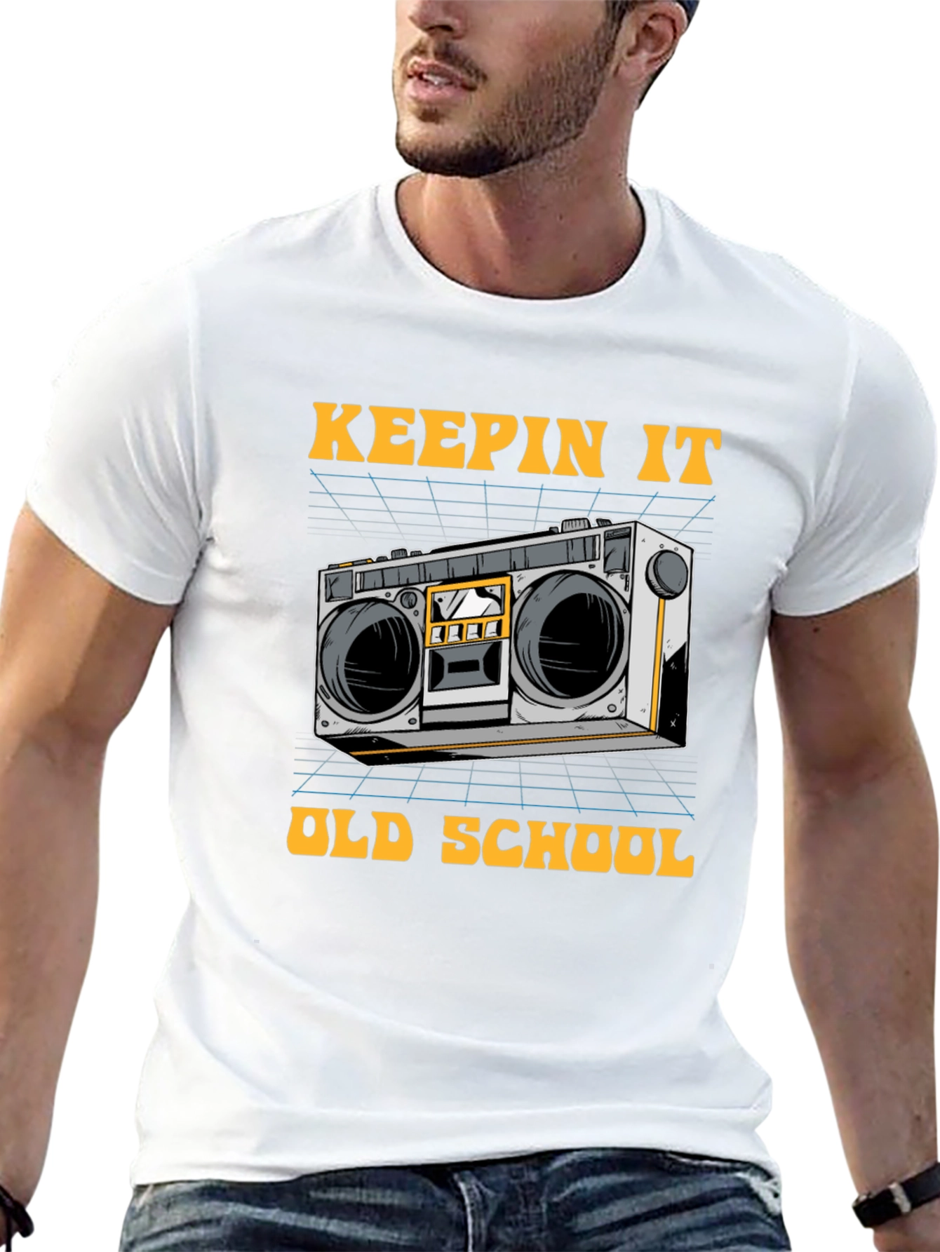 Keepin It Old School Boombox T-Shirt