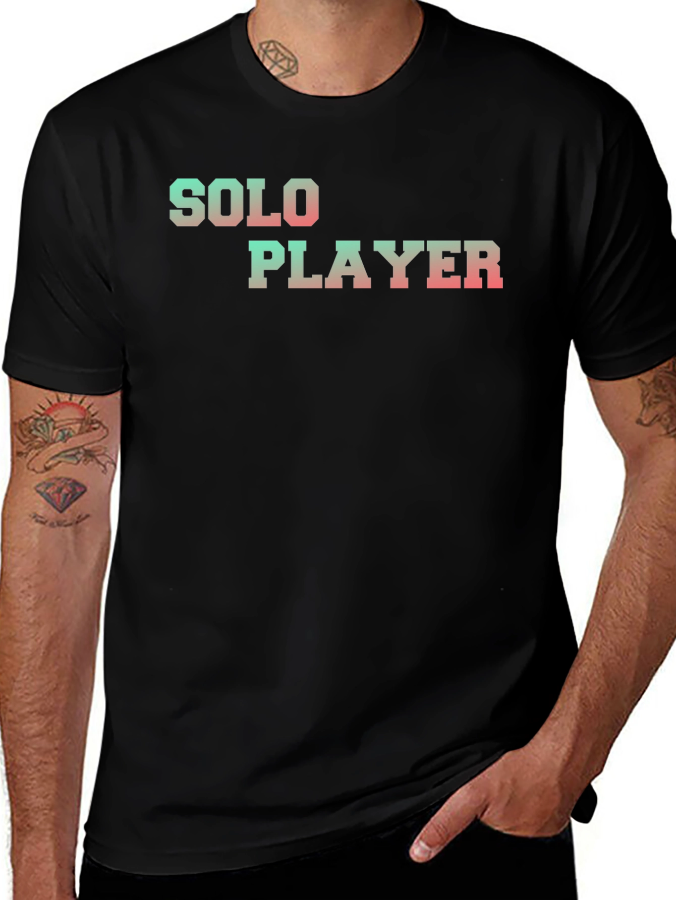 Solo Player Graphic Tee - Gamer Style T-Shirt