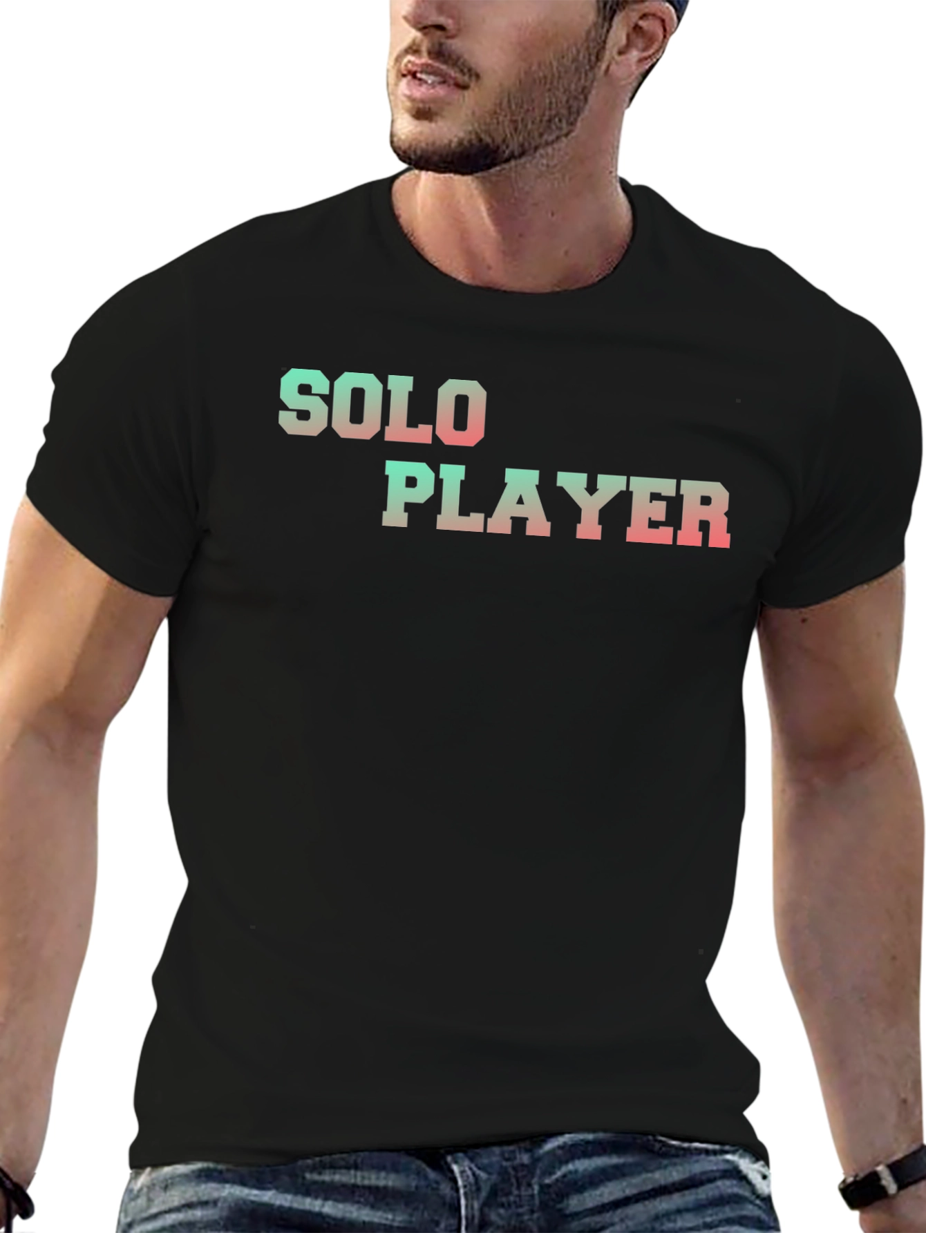 Solo Player Graphic Tee - Gamer Style T-Shirt