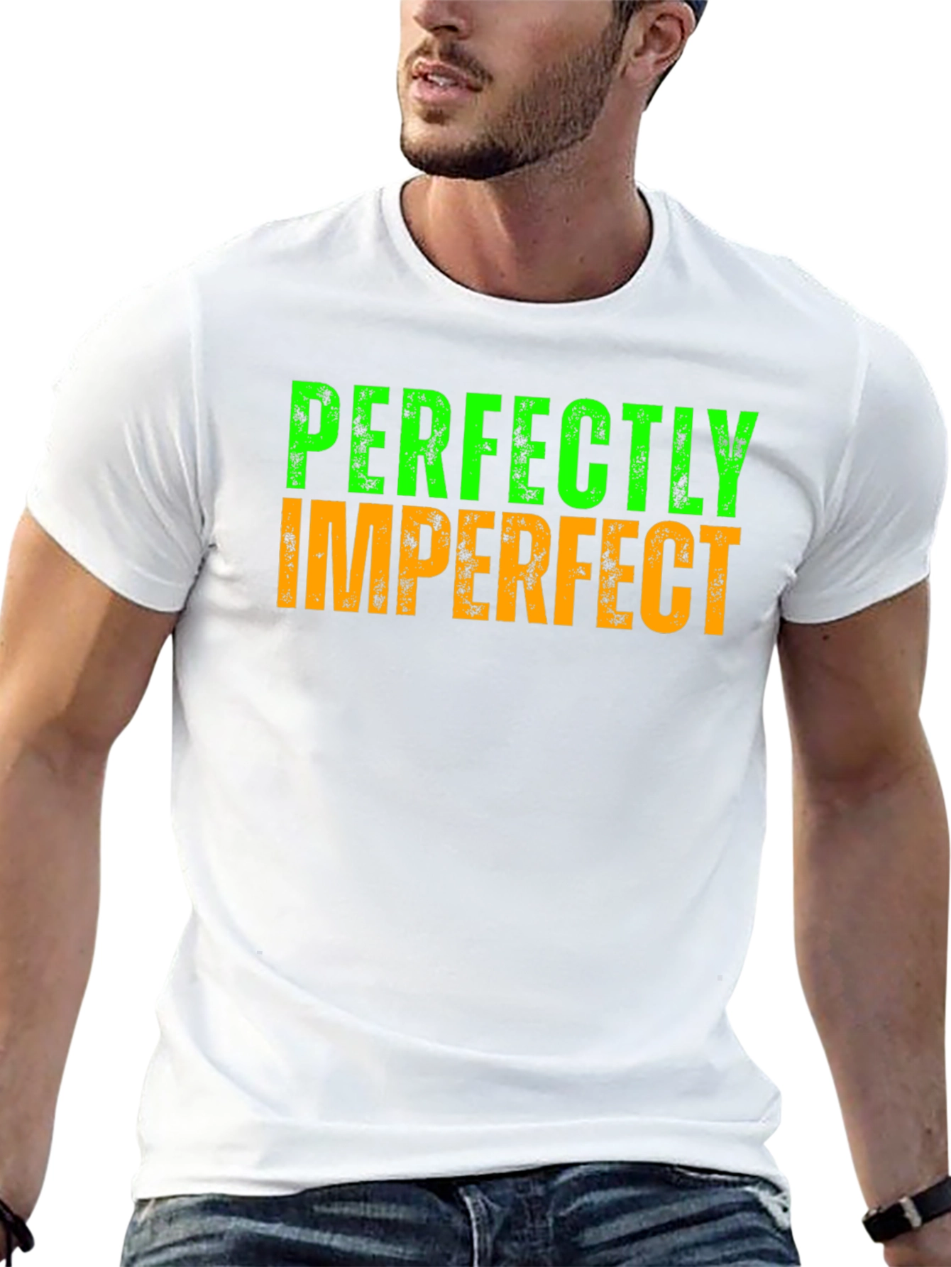 Perfectly Imperfect Graphic Tee - Black