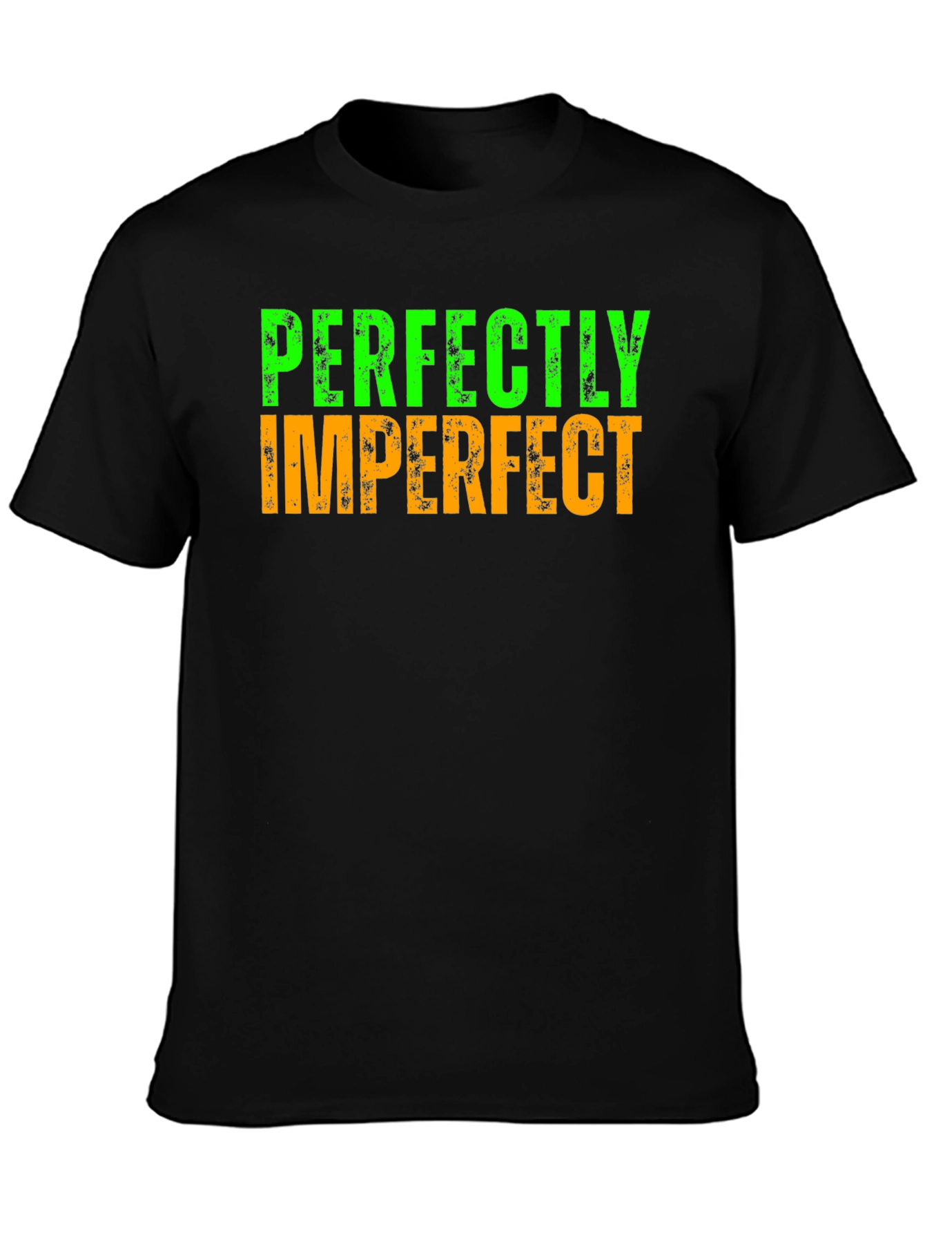 Perfectly Imperfect Graphic Tee - Black