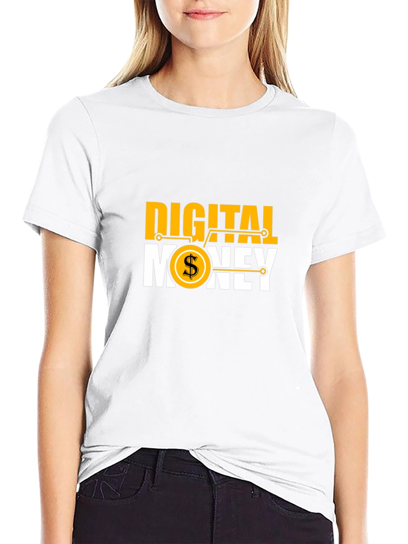 Digital Money Graphic Tee - Black