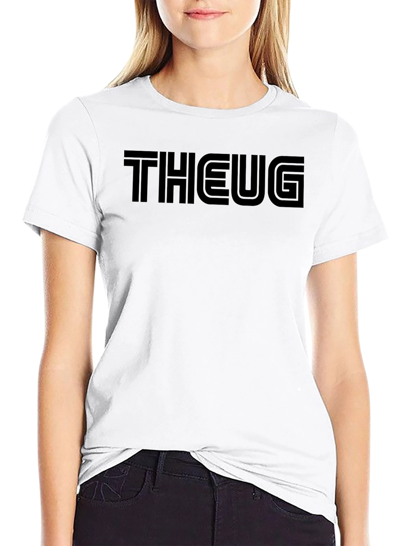 THEUG Black Graphic Tee