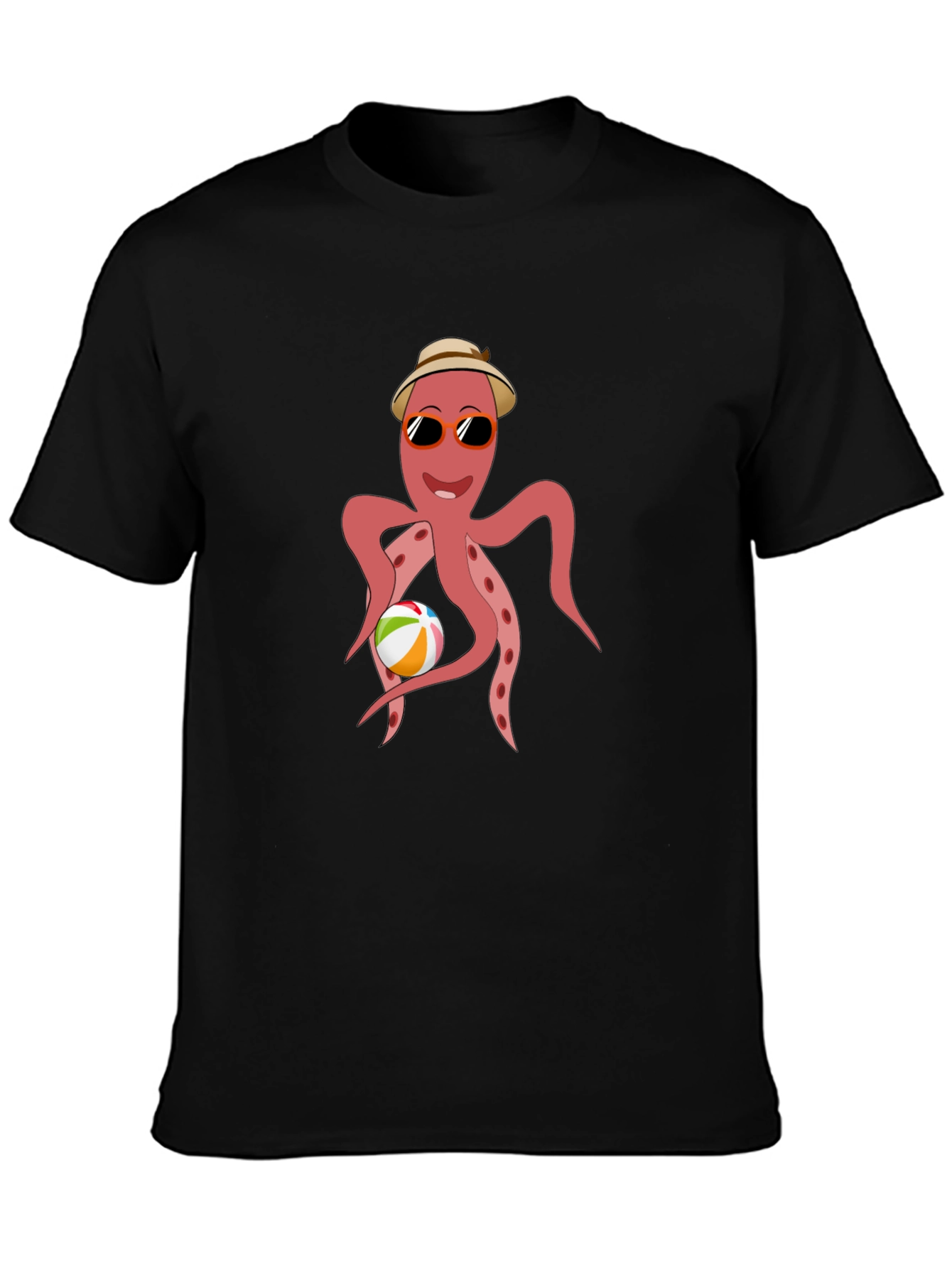 Cool Octopus Graphic Tee - Summer Beach Vibes