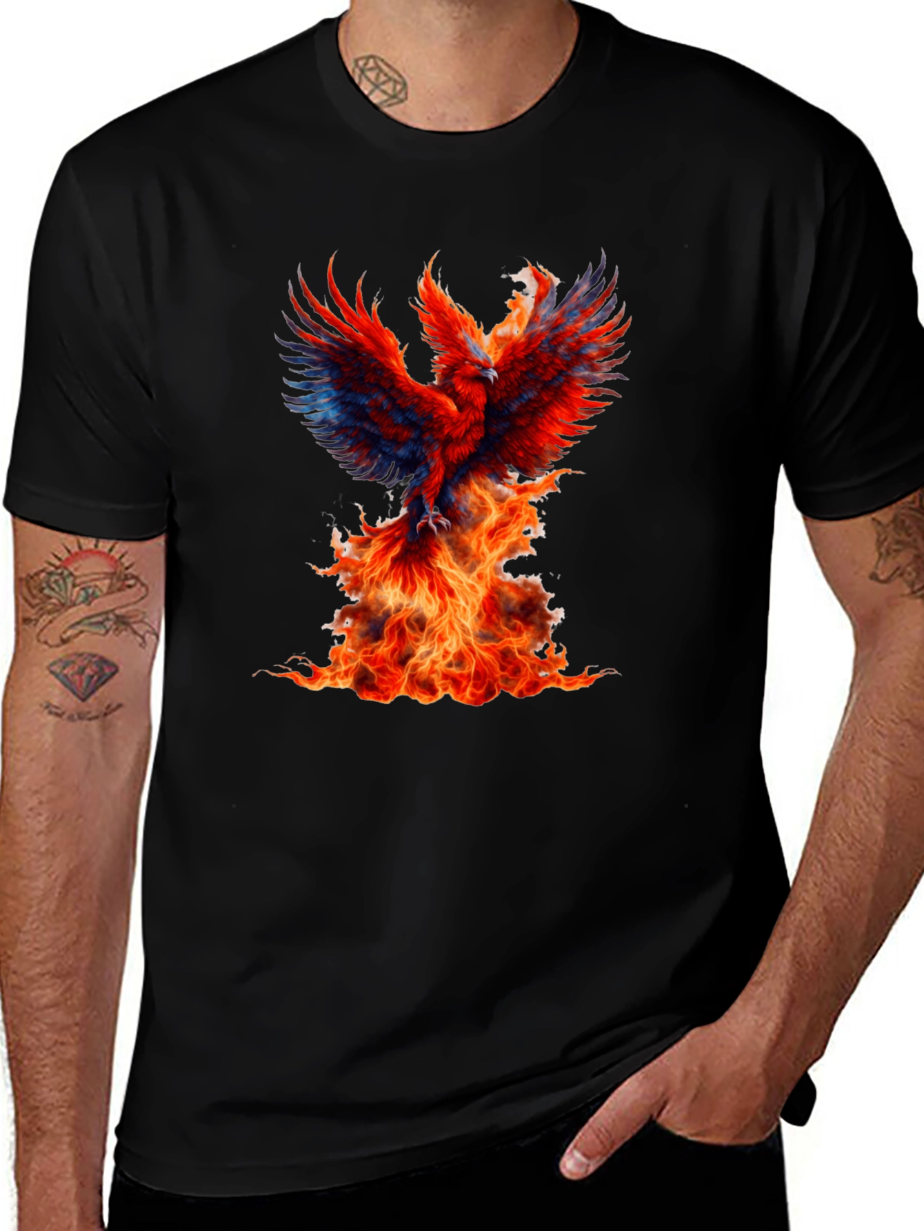 Phoenix Rising Black T-Shirt