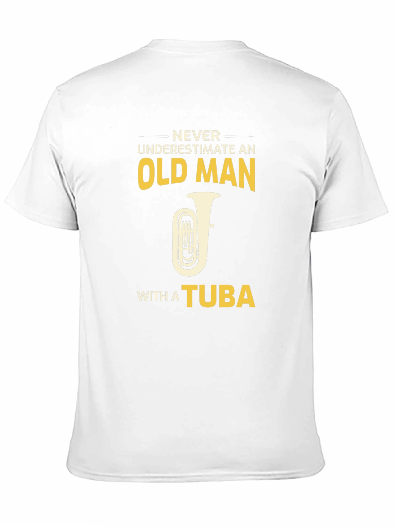 Old Man Tuba Player Graphic Tee