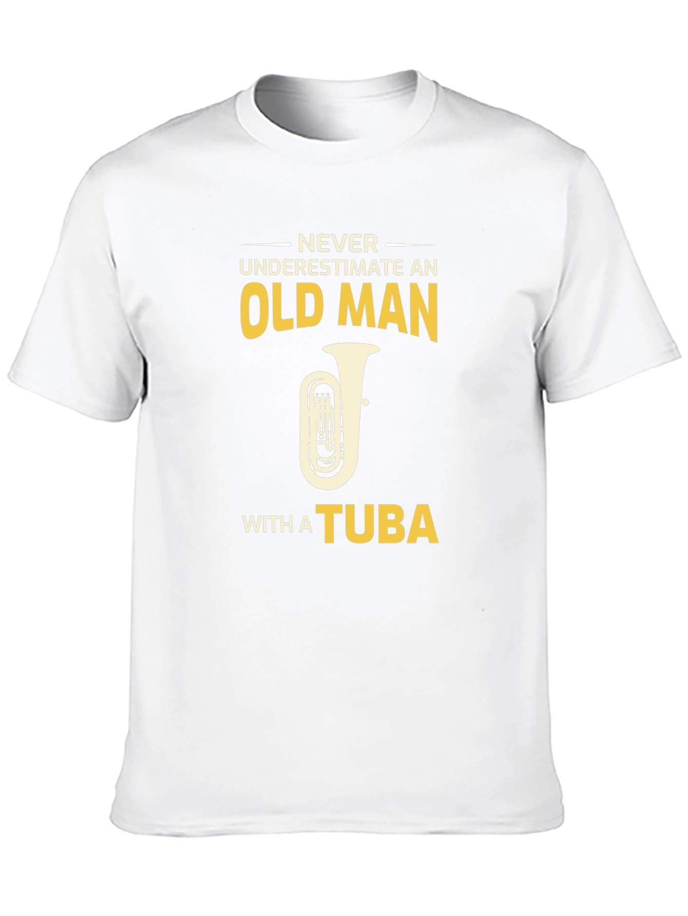 Old Man Tuba Player Graphic Tee