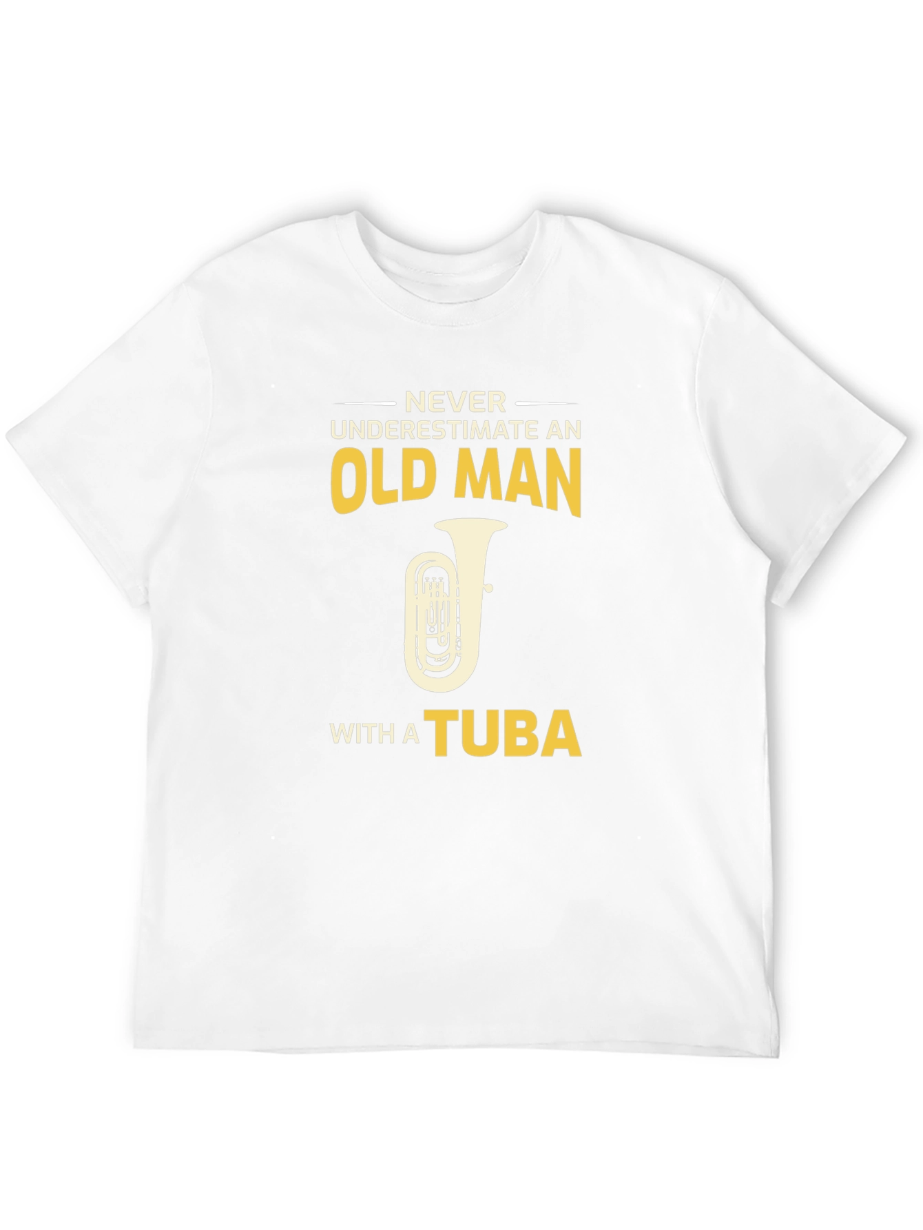 Old Man Tuba Player Graphic Tee