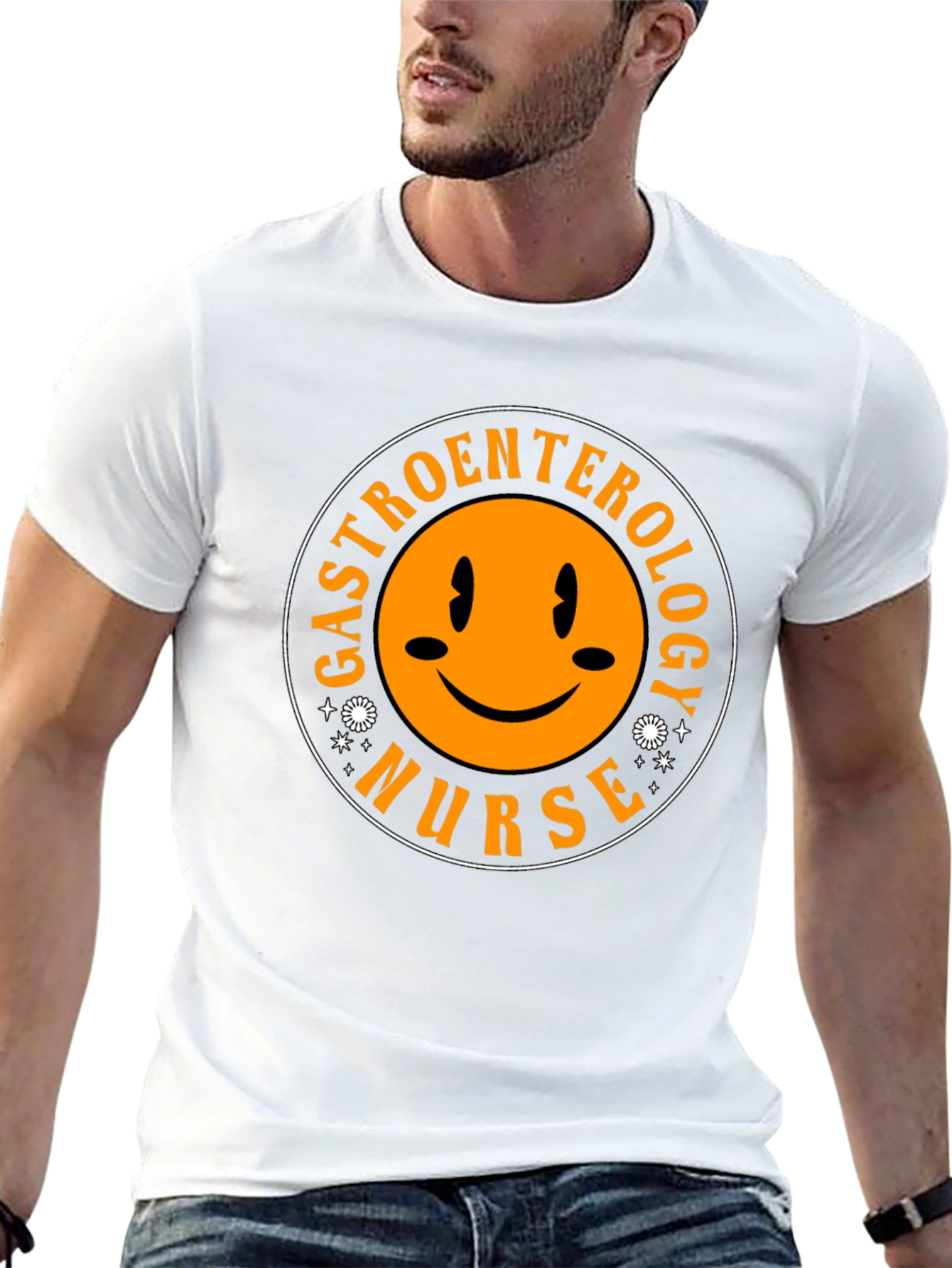 Gastroenterology Nurse Smiley Face T-Shirt