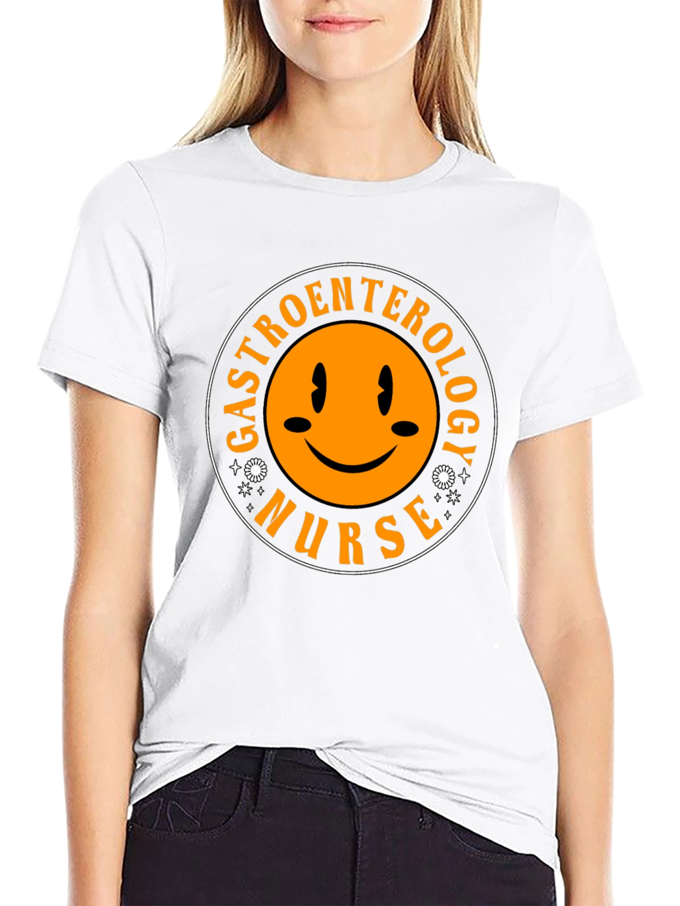 Gastroenterology Nurse Smiley Face T-Shirt