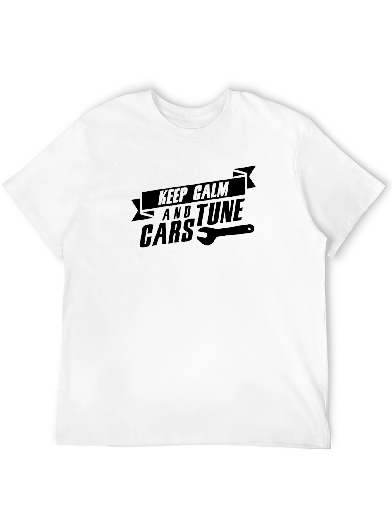 Keep Calm and Tune Cars Black T-Shirt