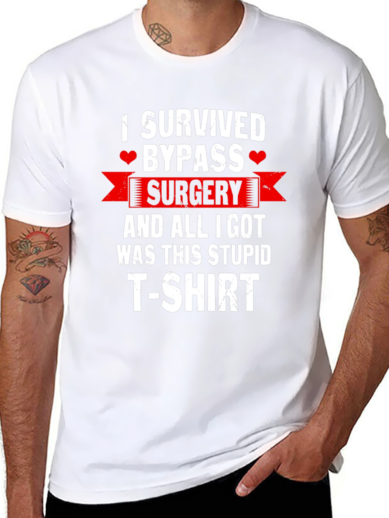 I Survived Bypass Surgery Funny T-Shirt