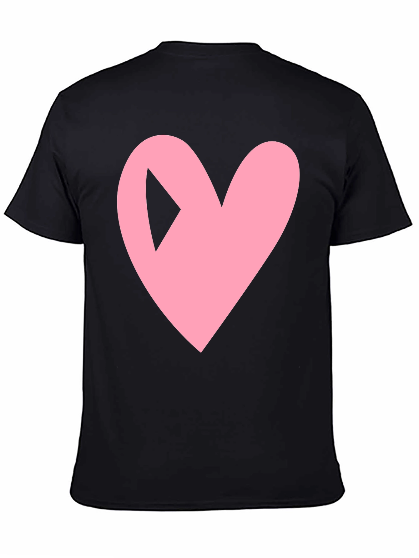 Heart Play Button Black Tee