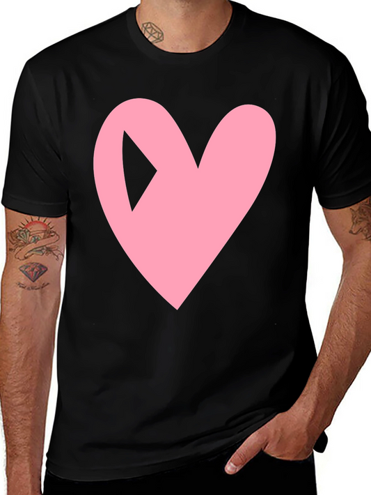 Heart Play Button Black Tee